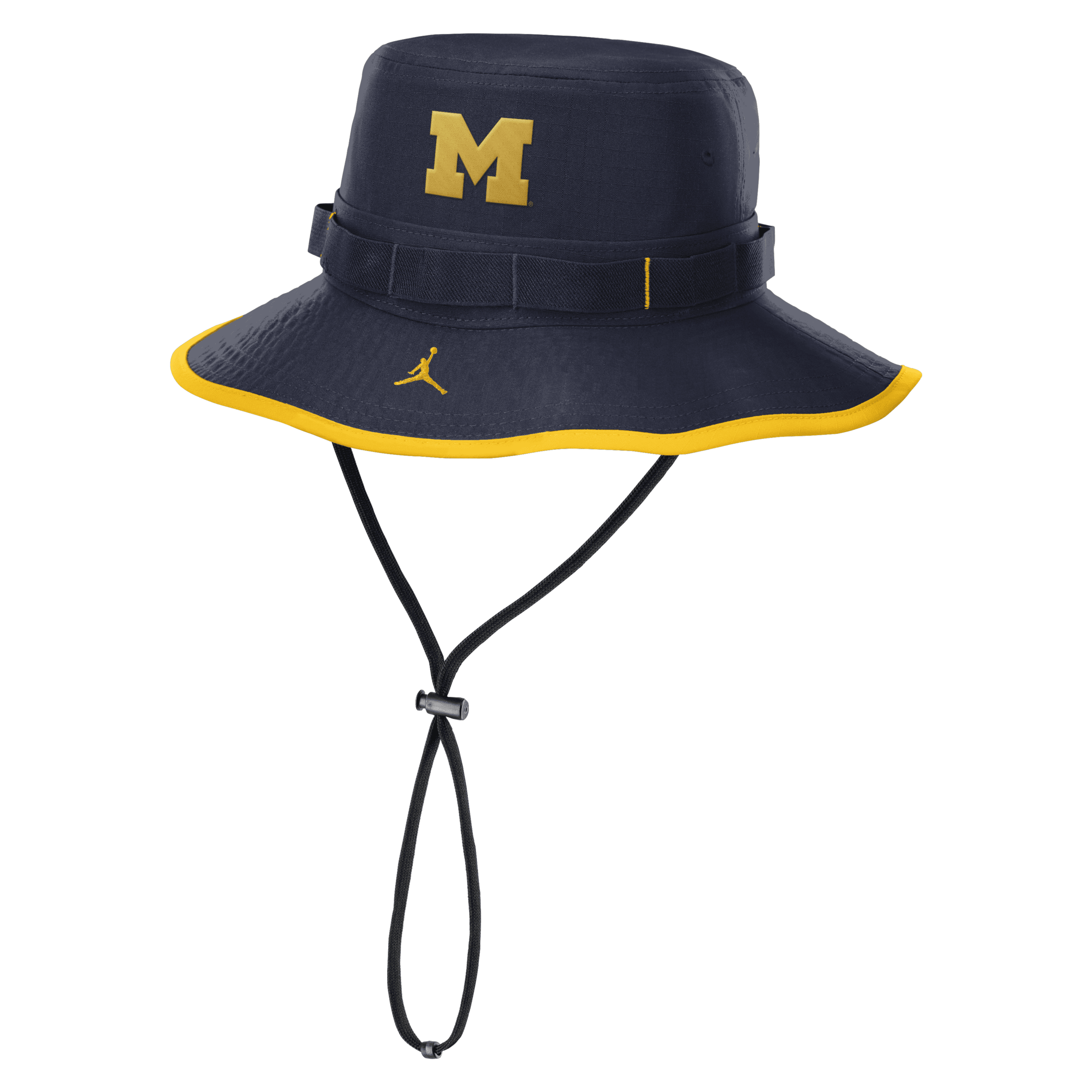 JORDAN MICHIGAN WOLVERINES ON-FIELD APEX BOONIE DRI-FIT COLLEGE BUCKET HAT 1015610315