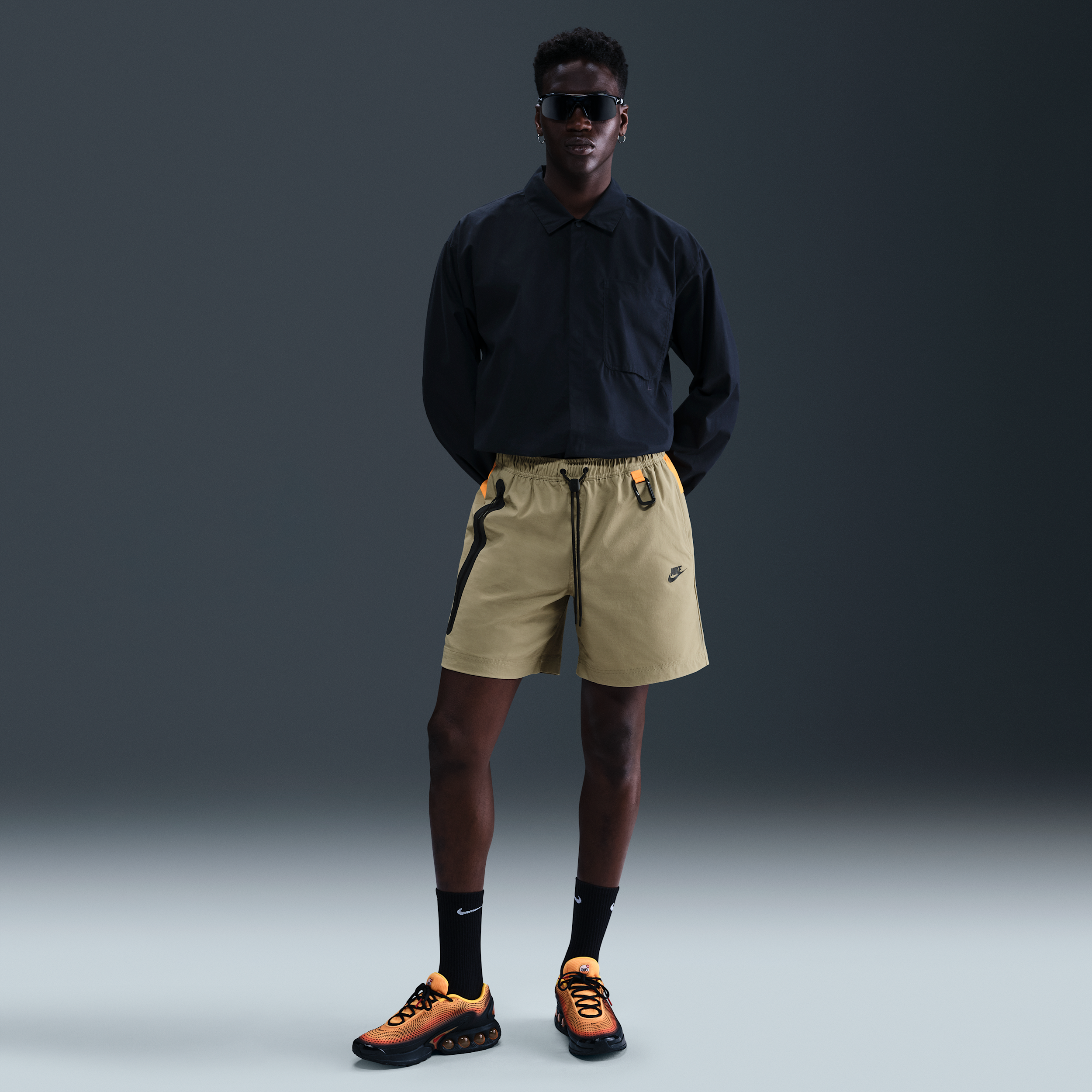 Nike Men's Tech Woven Shorts In Brown