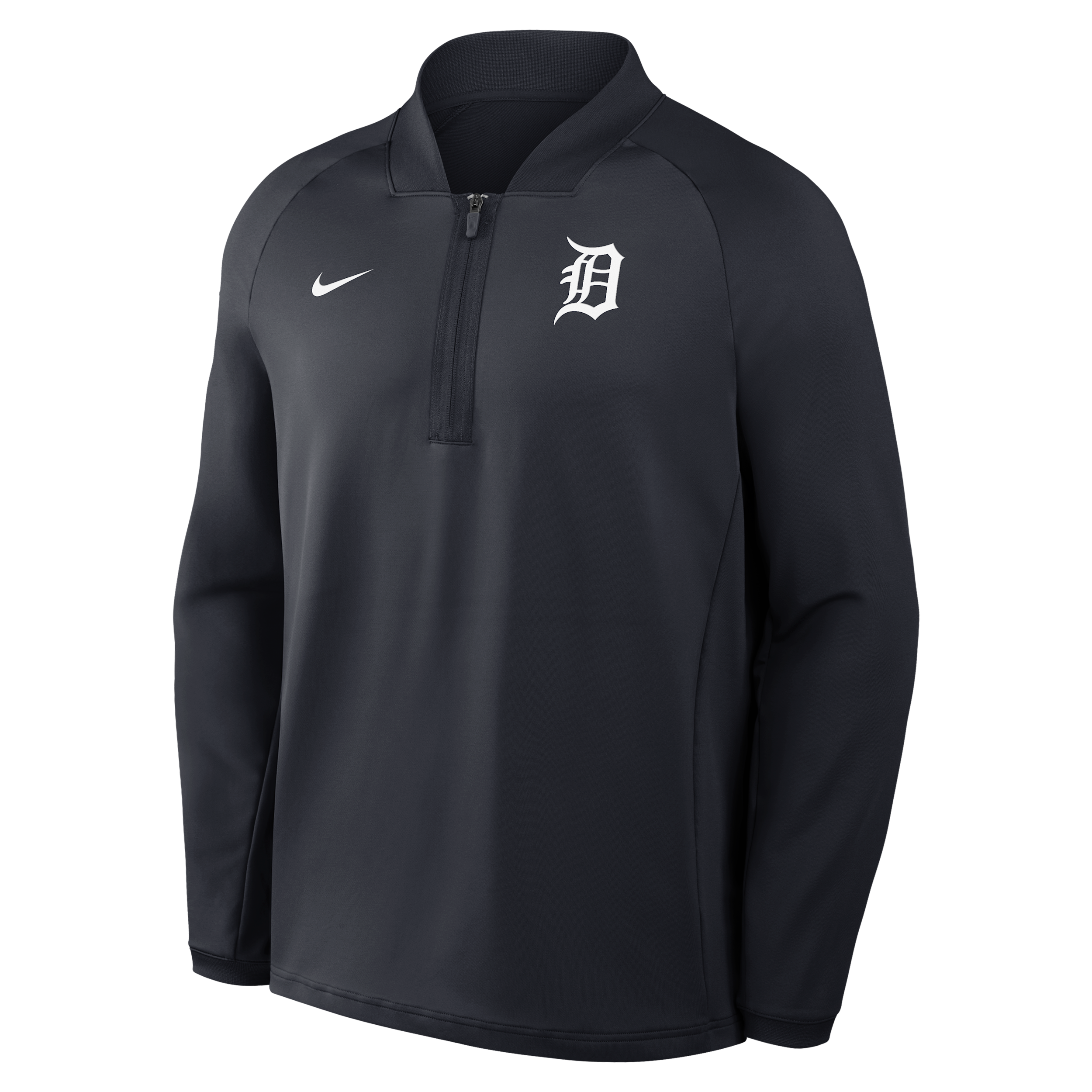 Detroit Tigers Authentic Collection Nike Men's Dri-FIT MLB 1/2-Zip Long-Sleeve Top in Blue | 04H94FADG-KRR