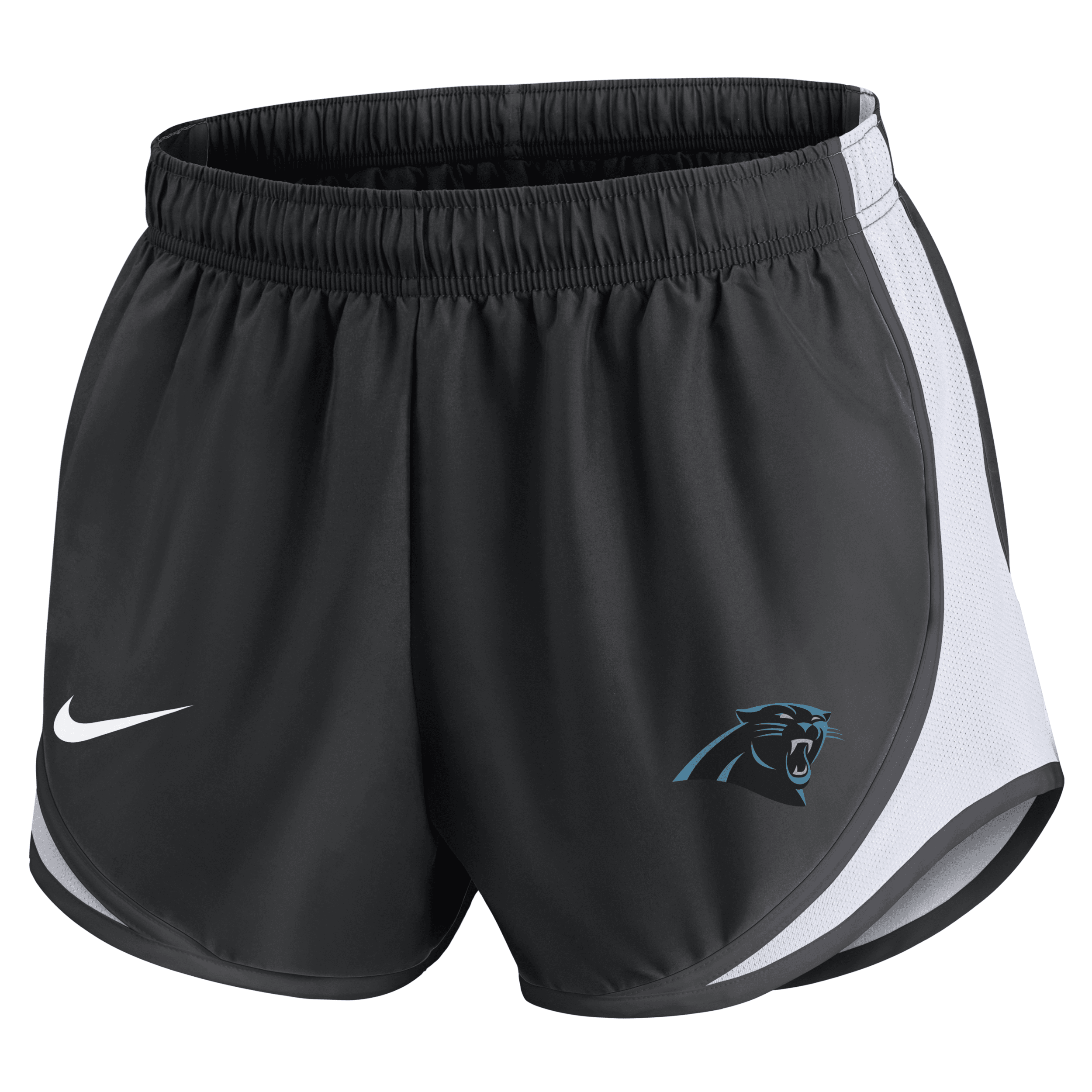 Shop Nike Women's Dri-fit Tempo (nfl Carolina Panthers) Shorts In Black