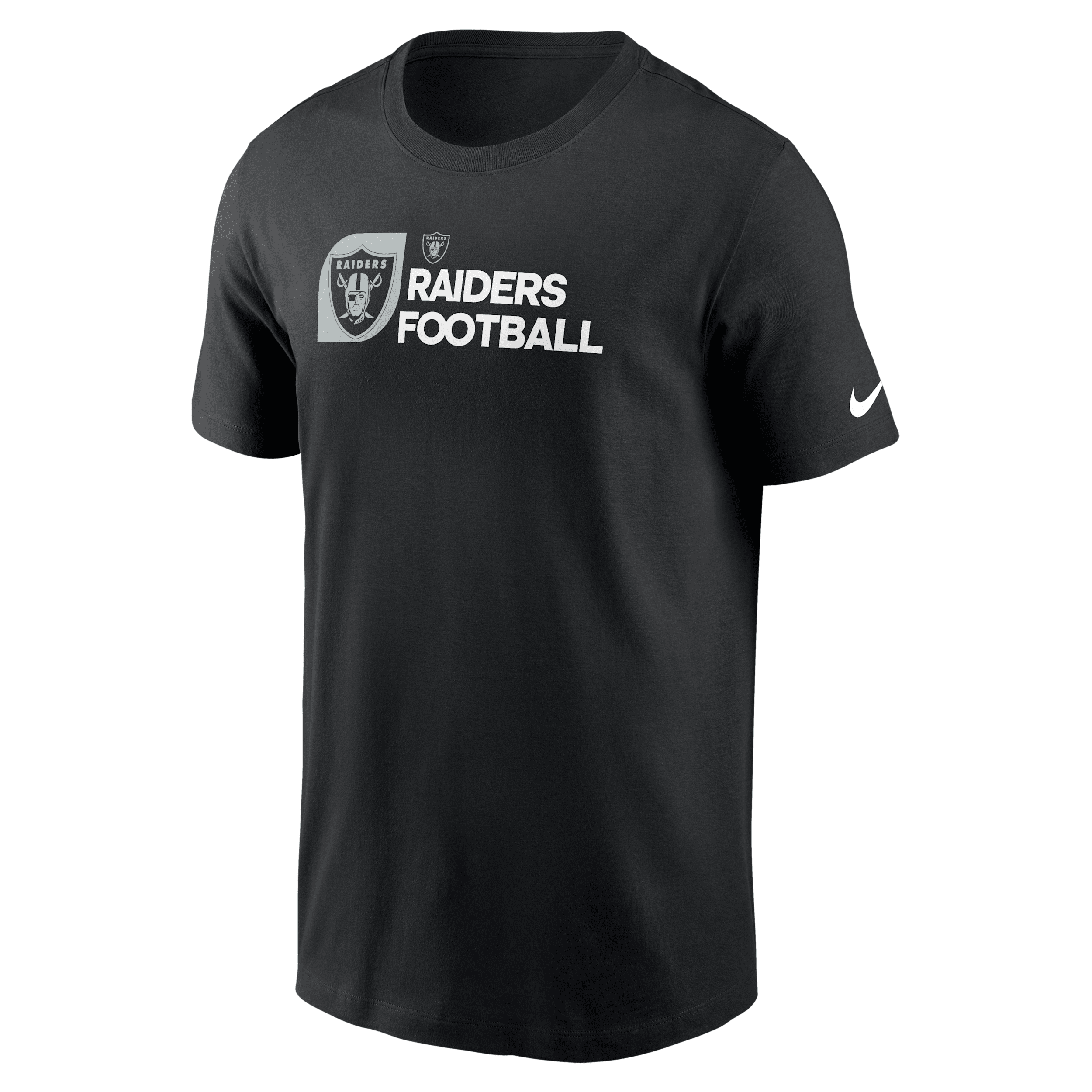 Nike Las Vegas Raiders Team Outline Essential T-shirt  Men's Nfl T-shirt In Black