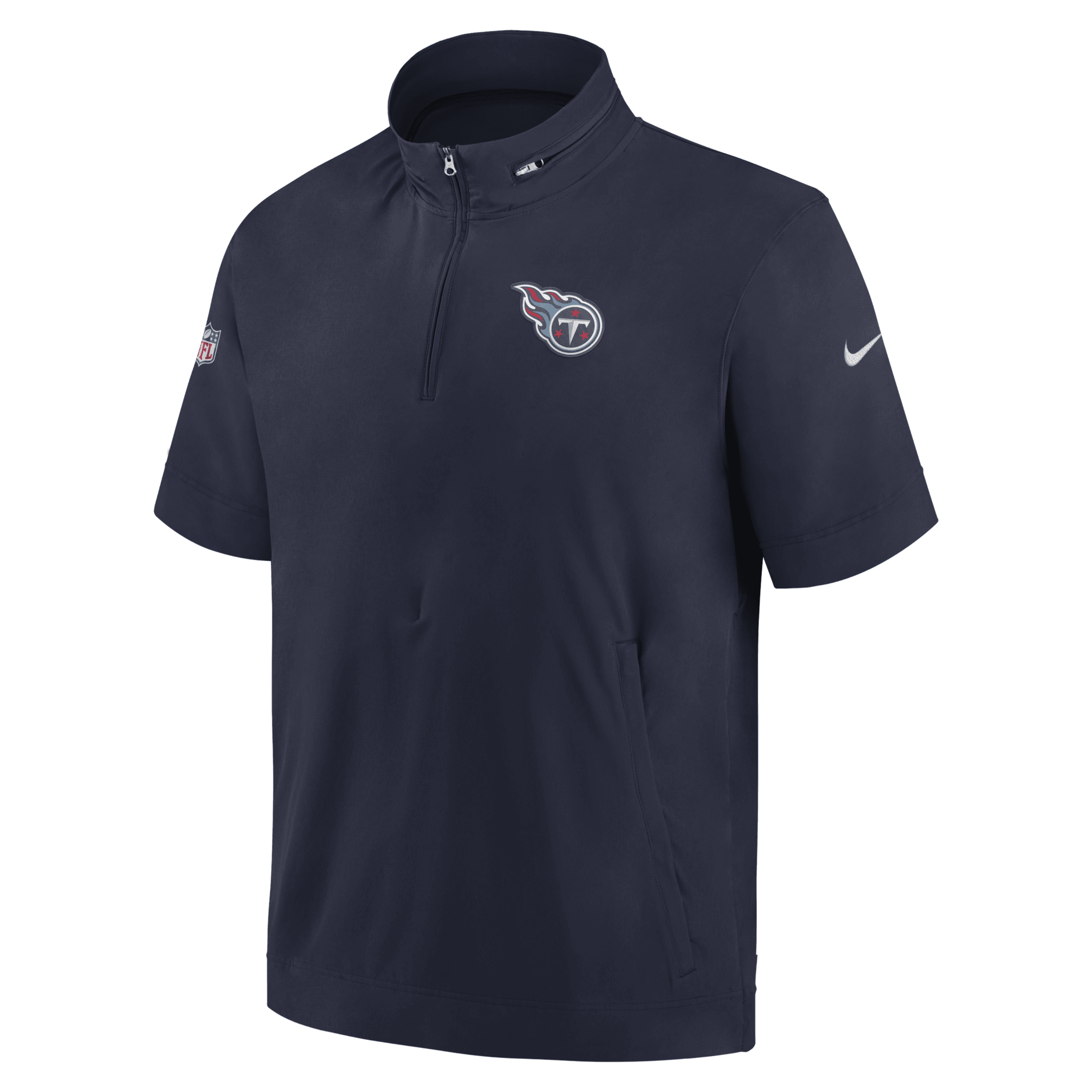 Nike Men's Sideline Coach (nfl Tennessee Titans) Short-sleeve Jacket In Blue