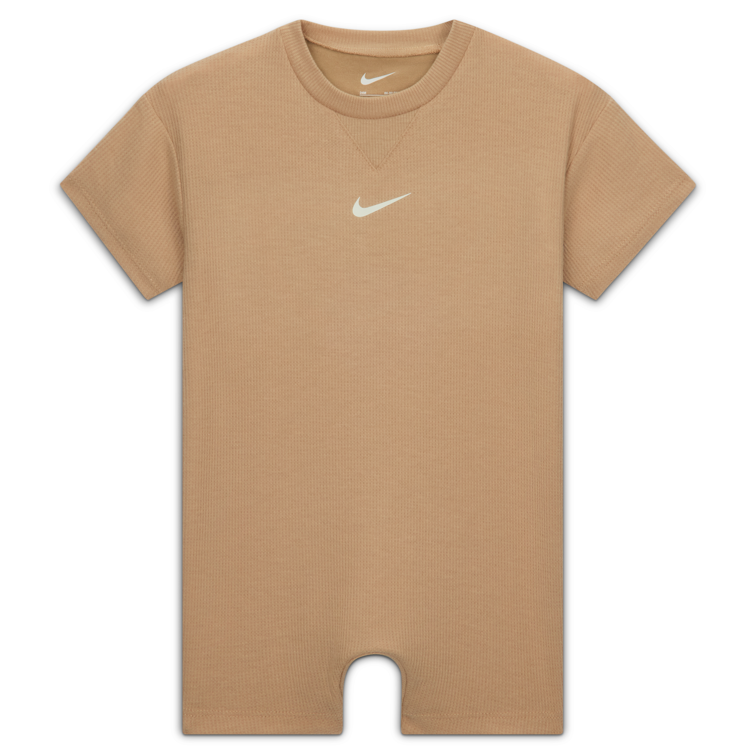 Boys Infant Nike LBR Waffle Romper - Boys' Infant White/Tan Size 24MO