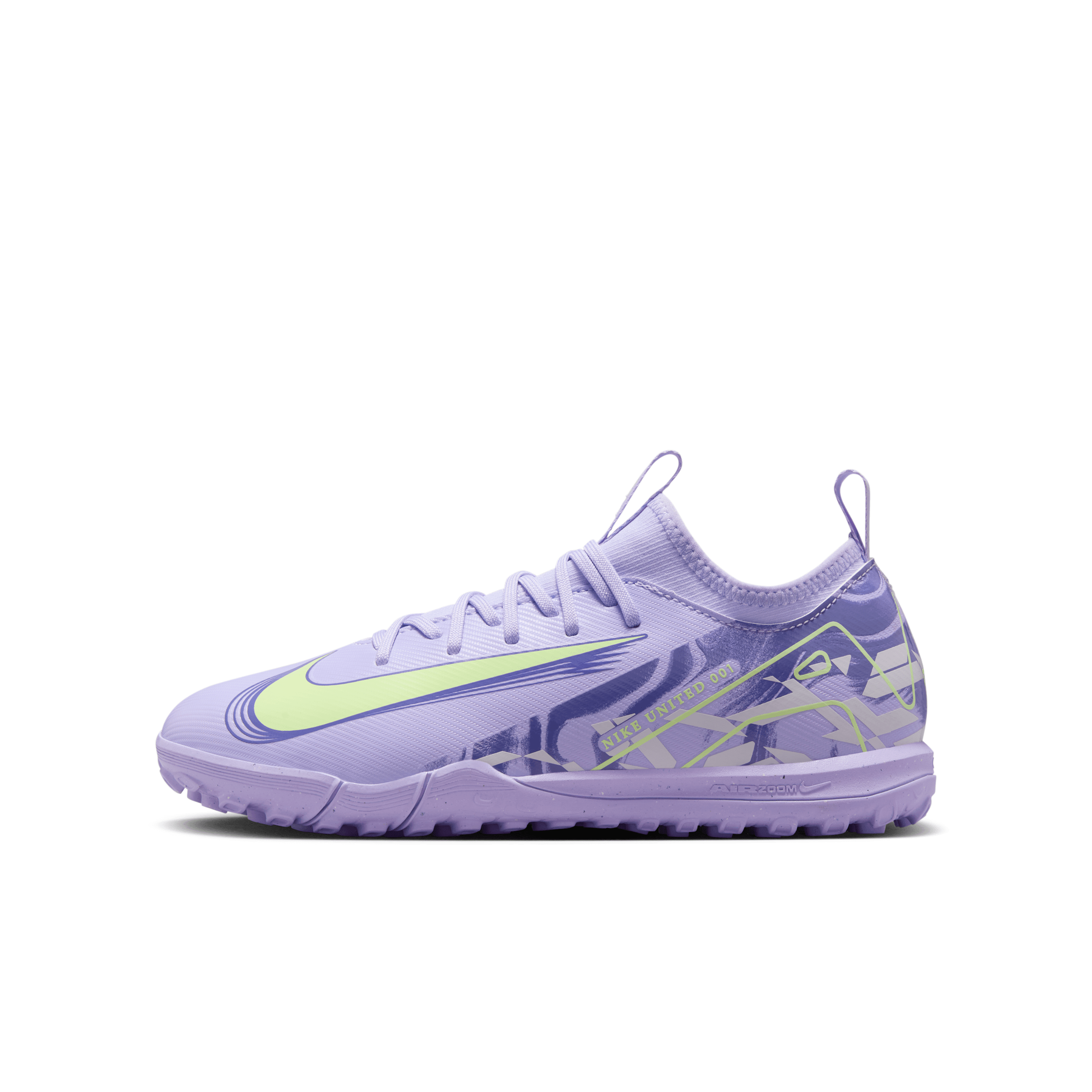 Nike United Jr. Mercurial Vapor 16 Academy Big Kids' Tf Low-top Soccer Shoes In Purple