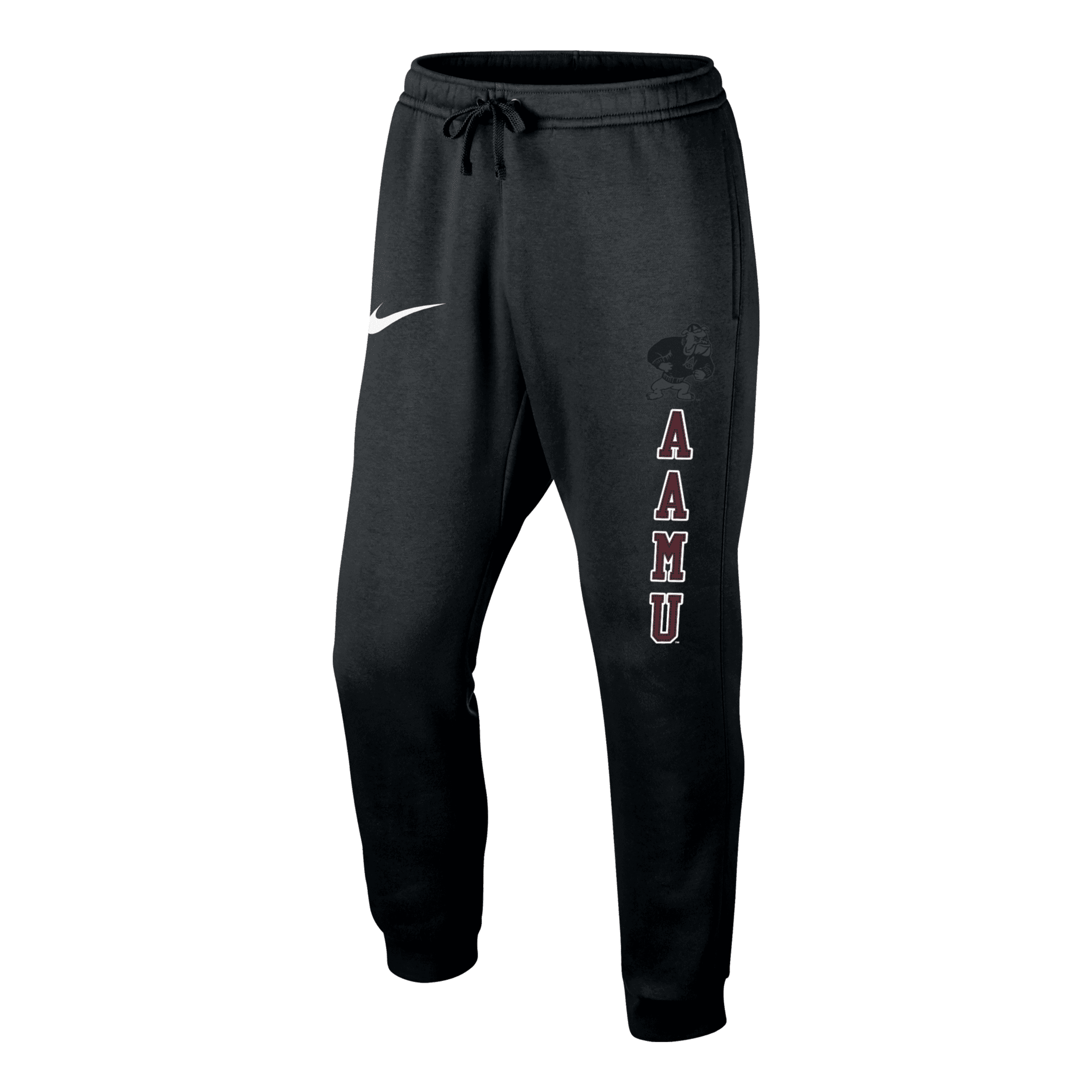 Nike Men's College Club Fleece (alabama A&m) Jogger Pants In Black