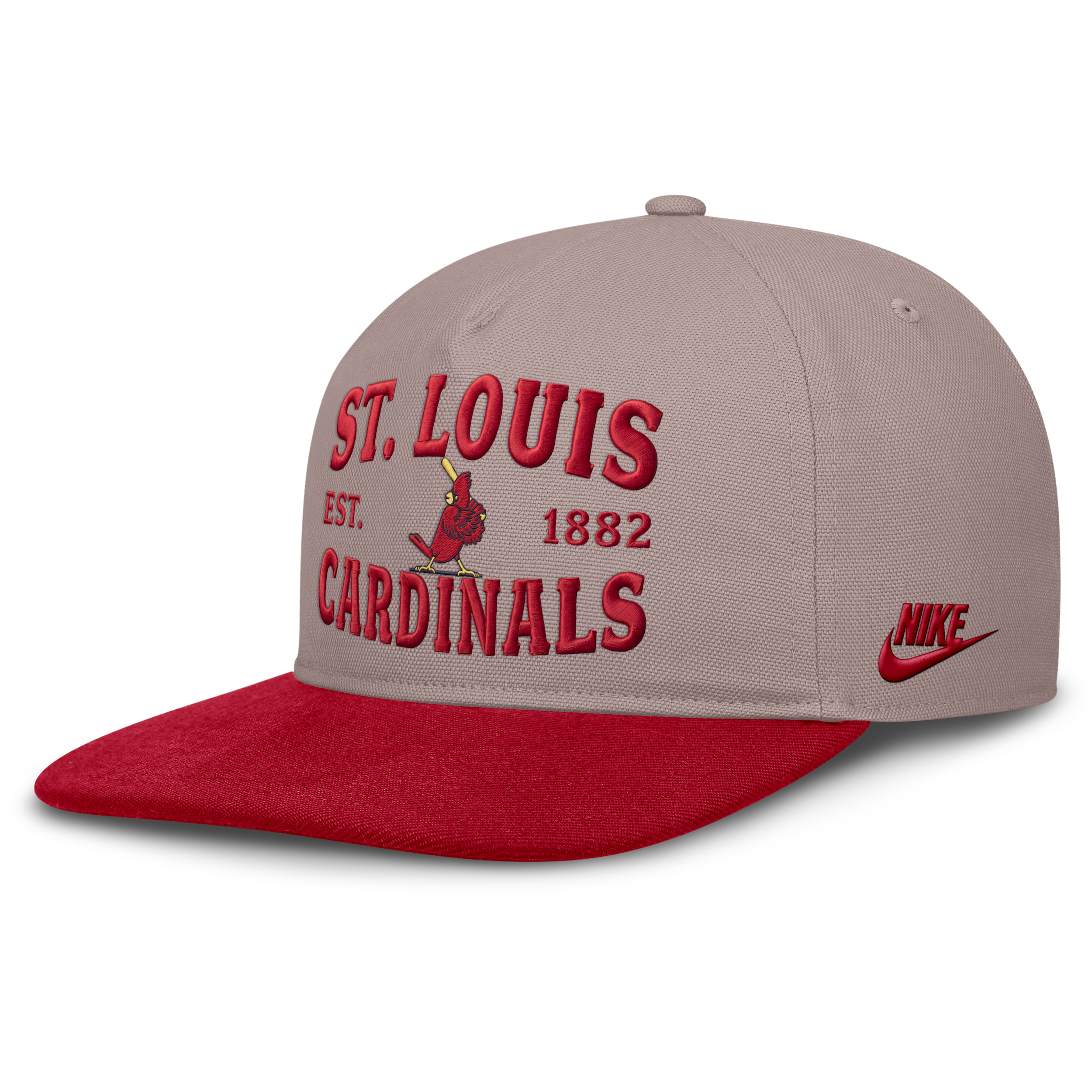 St. Louis Cardinals Cooperstown Pro Nike Men's MLB A-Frame Adjustable Hat in Brown | NB1B0KJ8S67-HG2