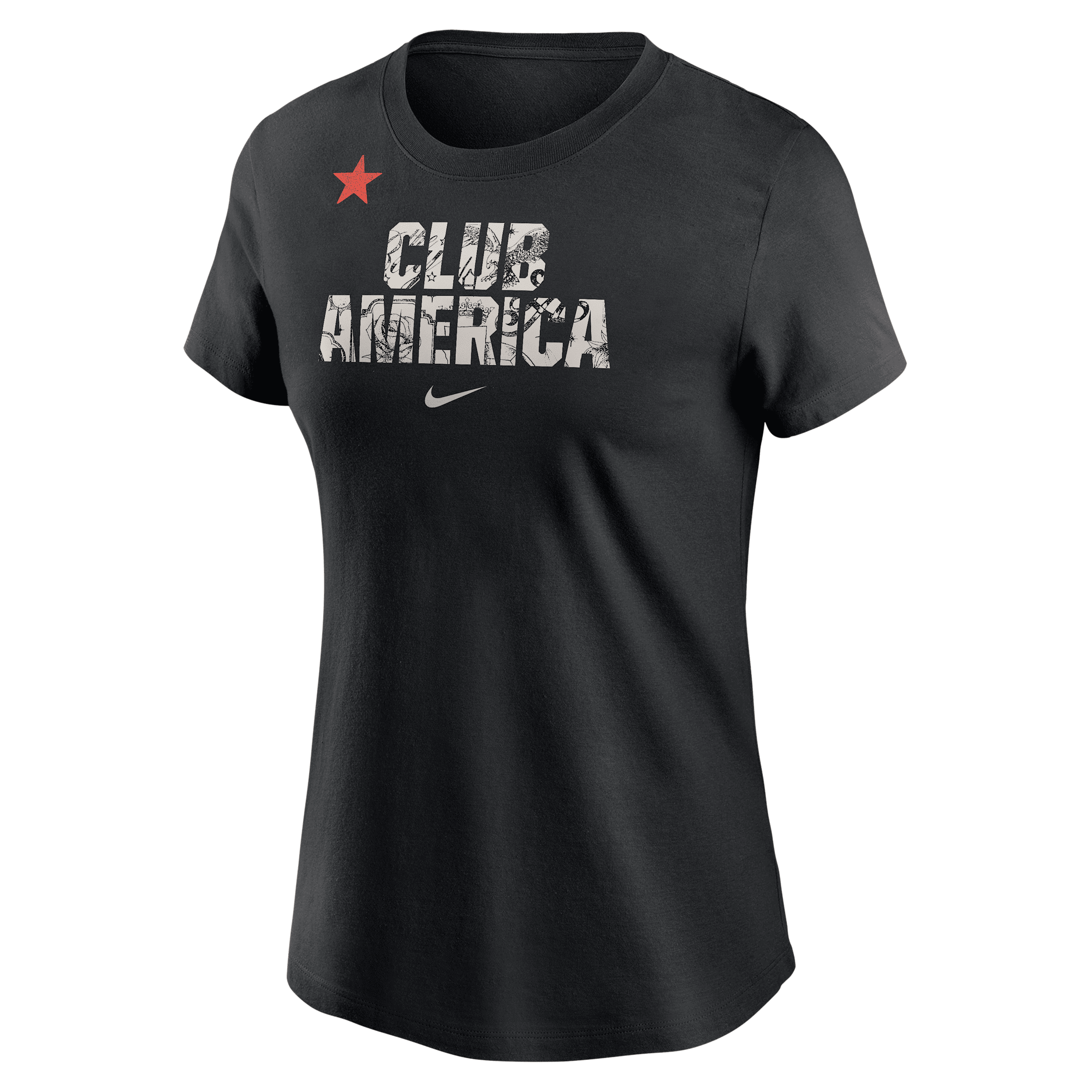 Nike Black Club America Ca X Ca T-shirt In Black