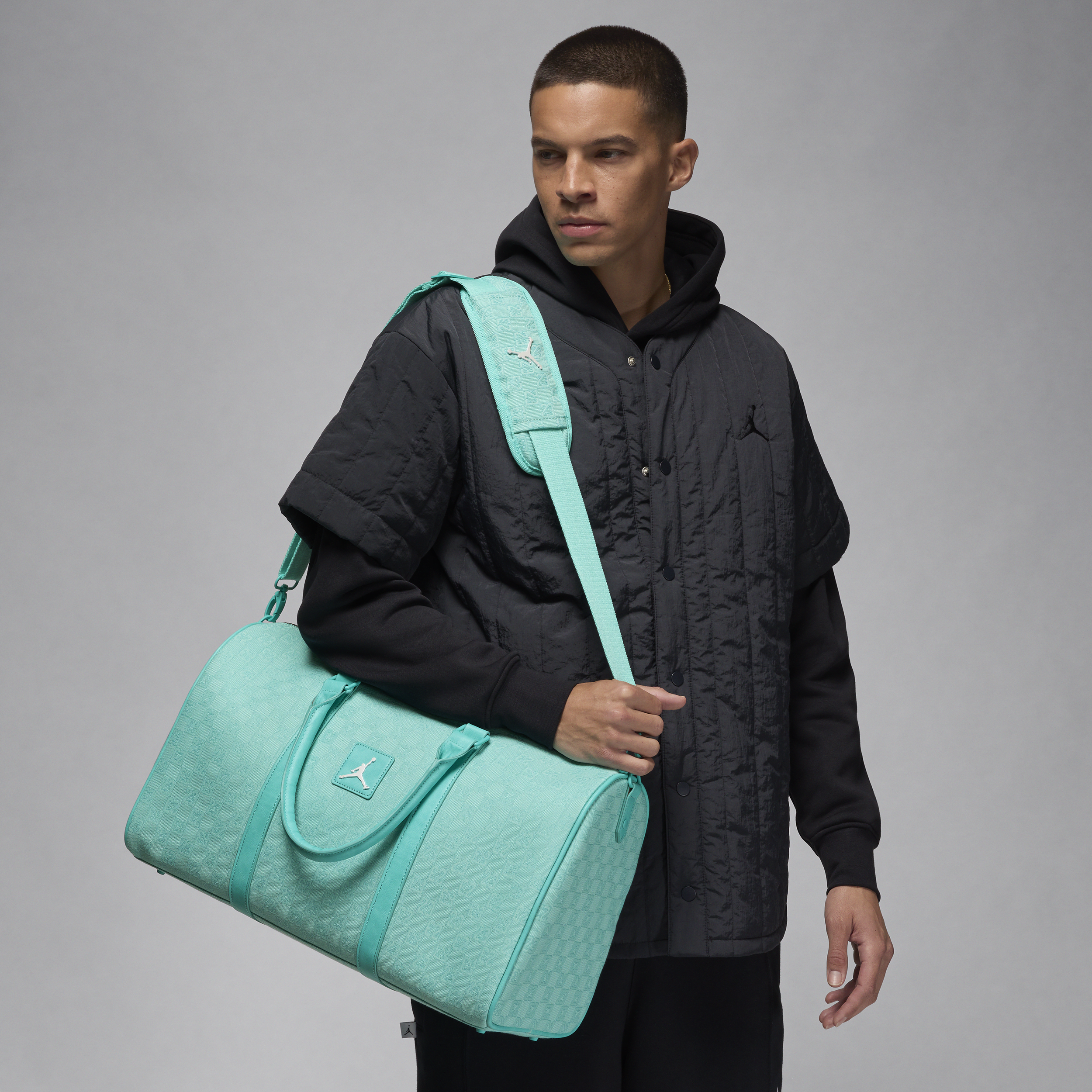 Shop Jordan Monogram Duffle Bag (25l) In Green