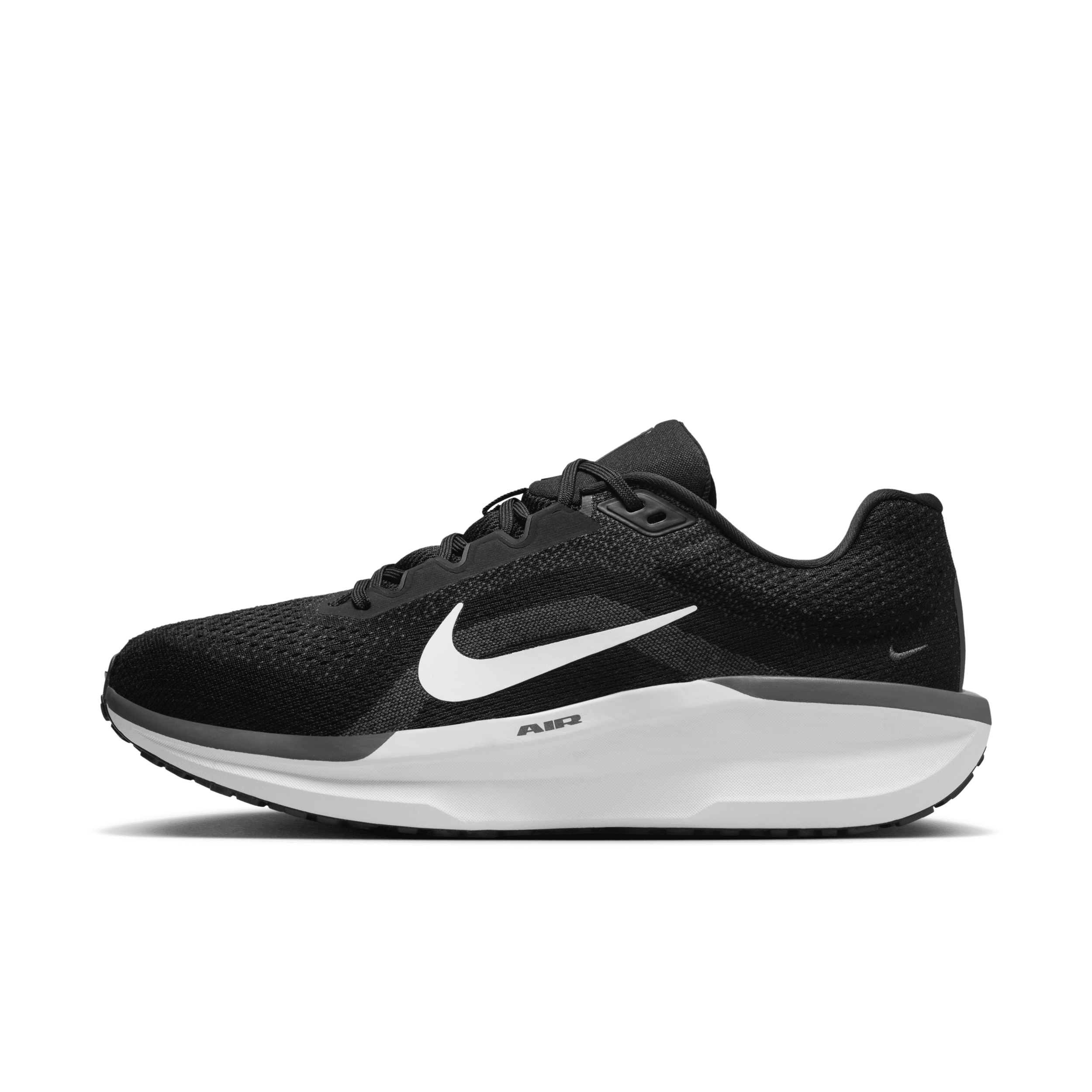 Shop Nike Men's Winflo 11 Road Running Shoes In Black