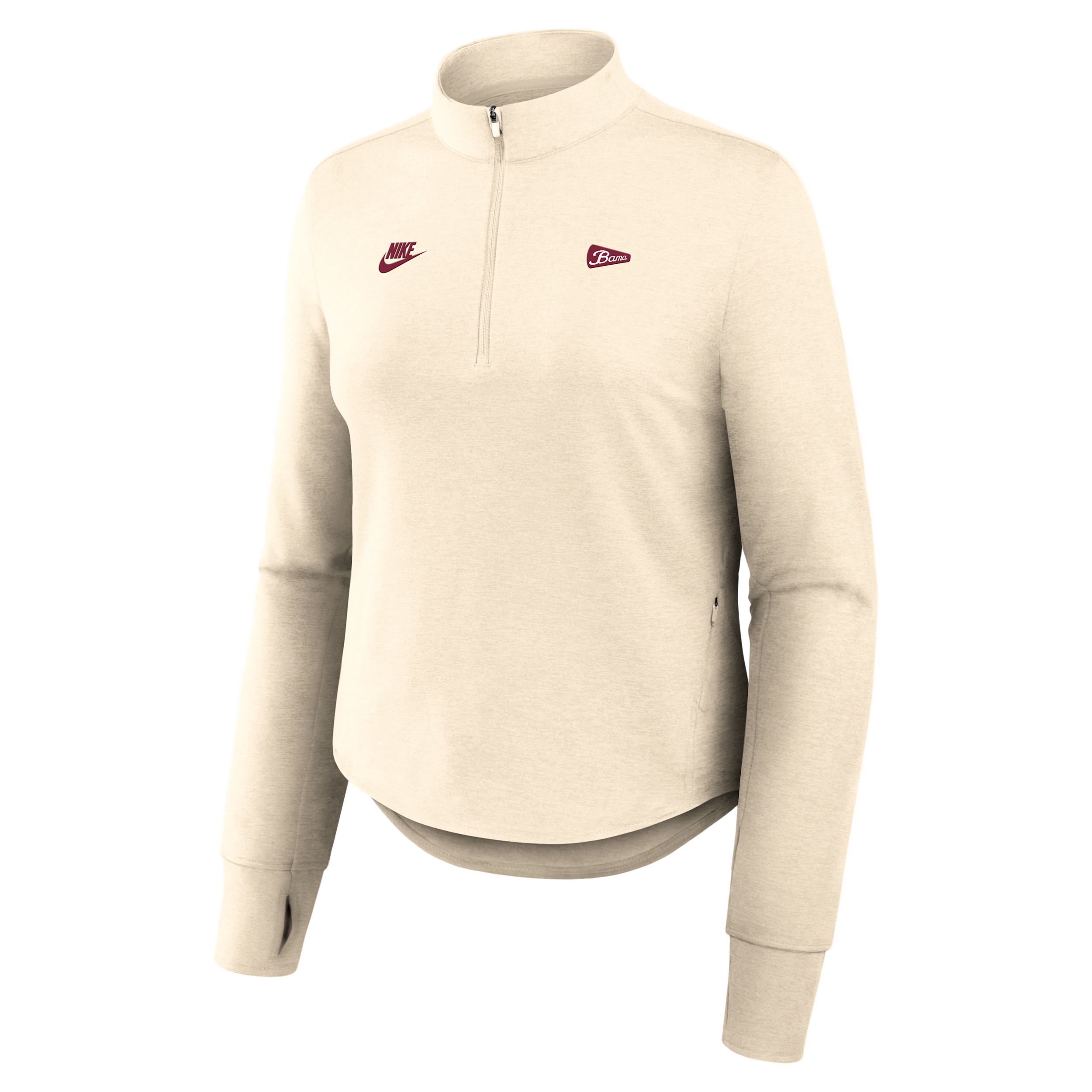 Alabama Legacy Nike Women's Dri-FIT College Half-Zip Top in Brown | 04PM15AABV-AHW