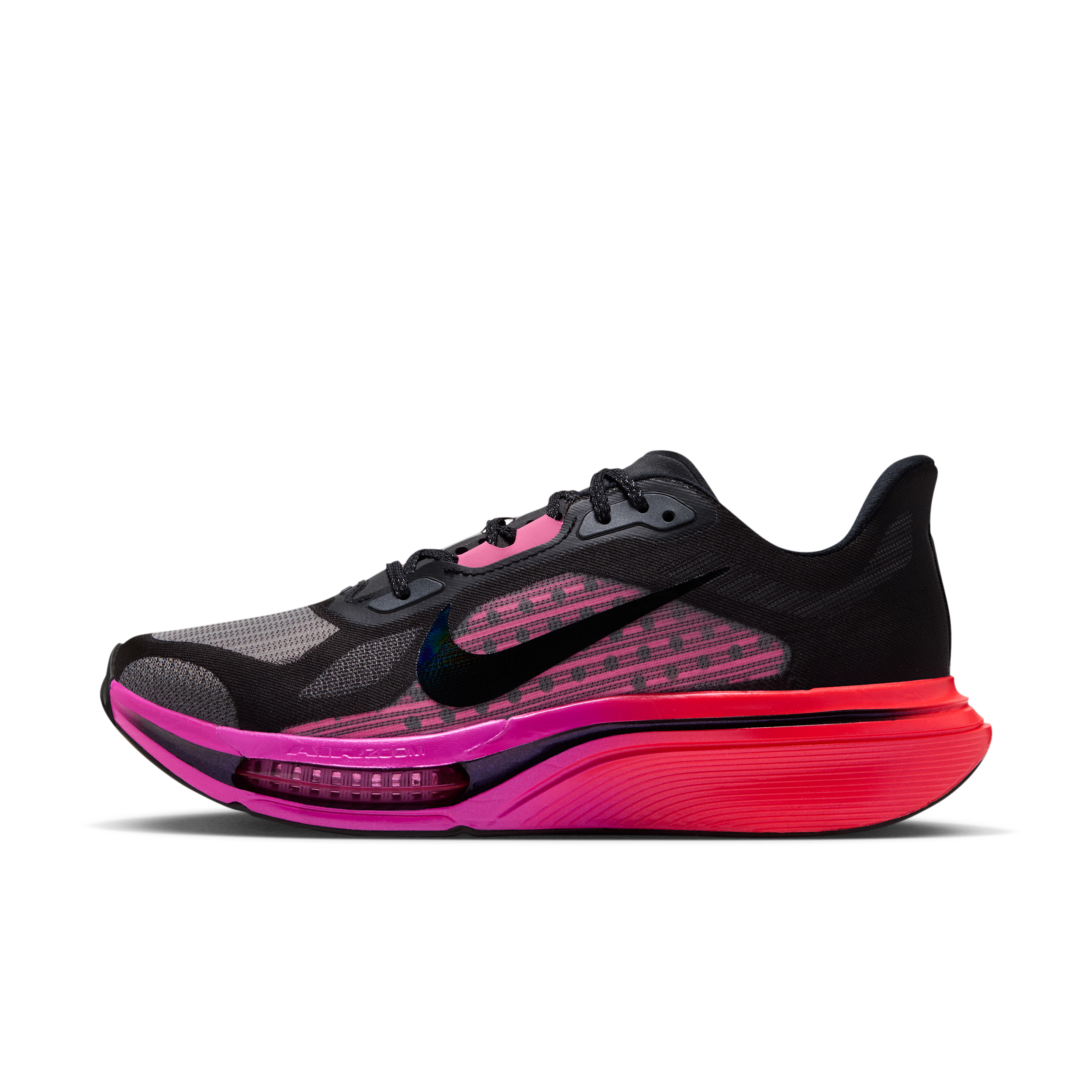 Nike Women's Pegasus Plus 2 Running Shoes, Size 9.5, Black/Black-Hyper Pink-Laser Crimson