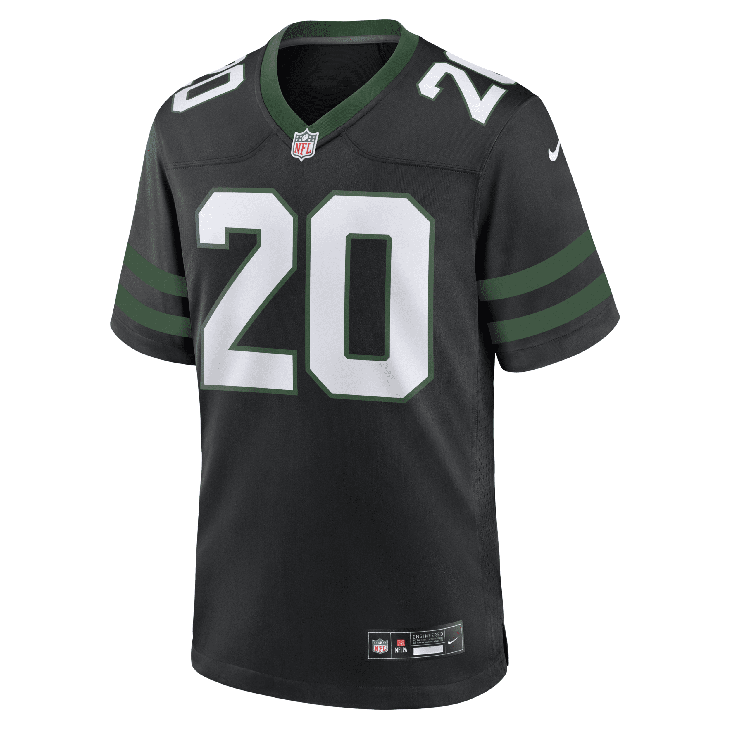 Nike Breece Hall New York Jets  Men's Nfl Game Football Jersey In Black