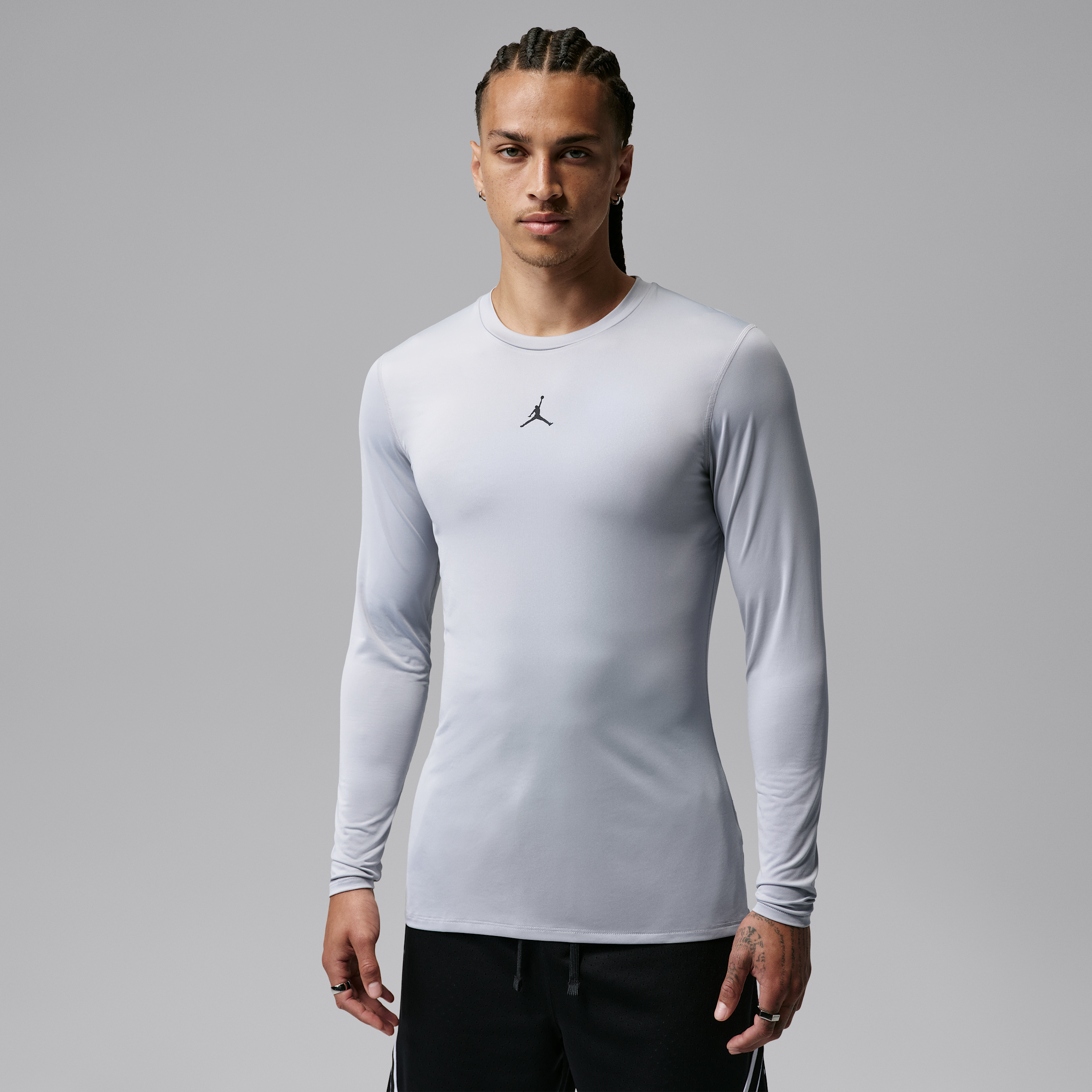 Men's Jordan Sport Dri-FIT Long-Sleeve Base Layer Top in Grey | HQ8683-012