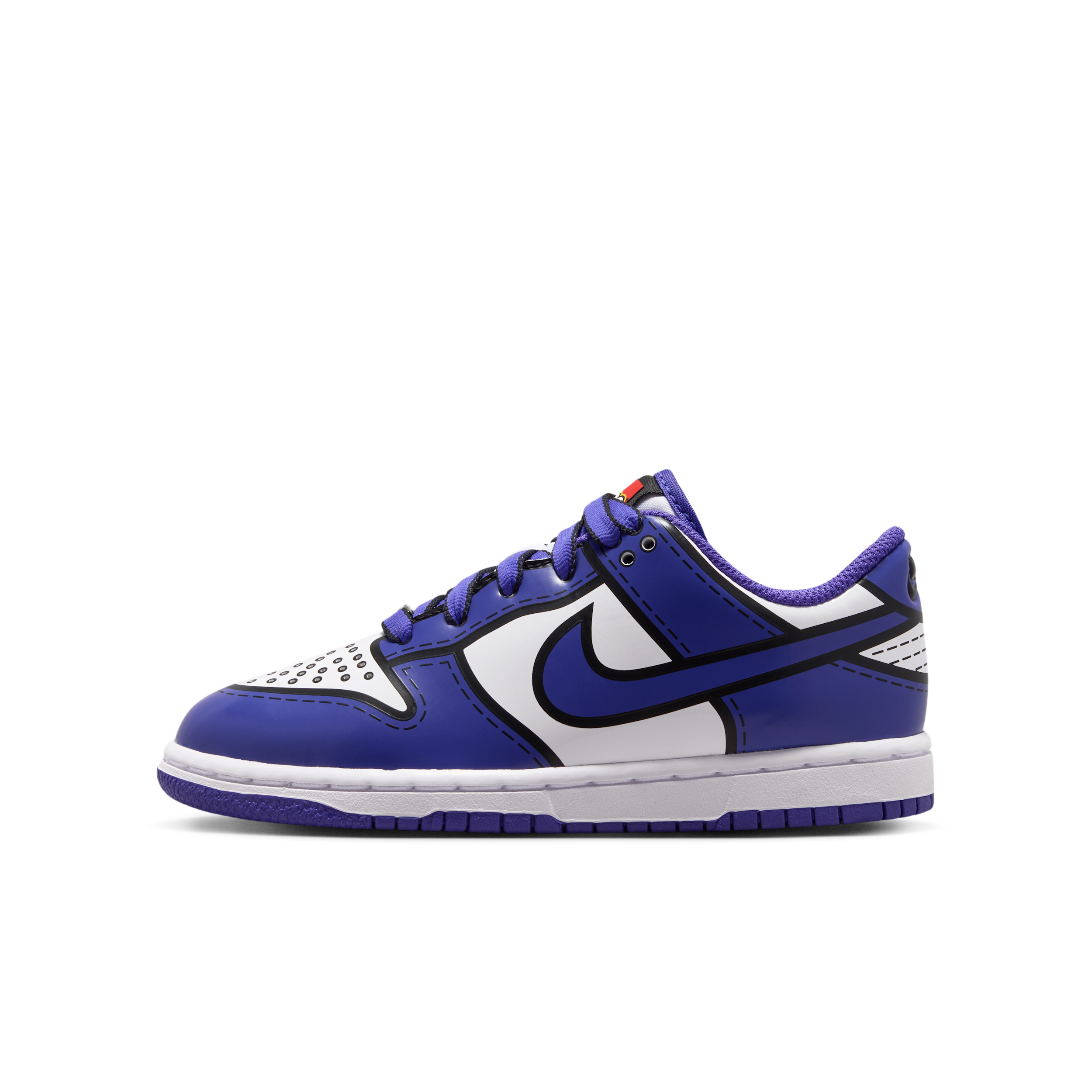 Nike Dunk Low x LEGO® Collection Little Kids' Shoes in White | II7288-102