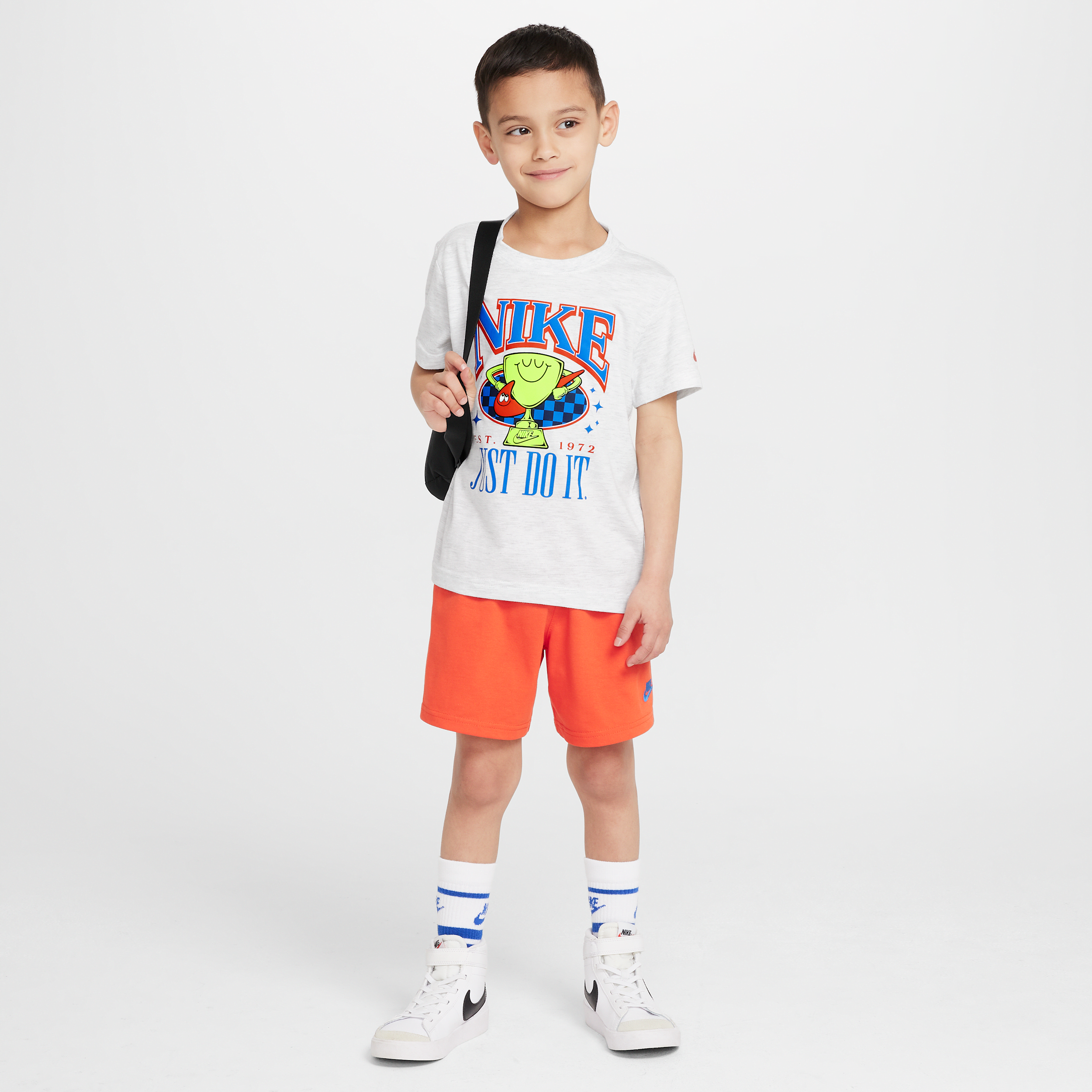 Nike Little Kids' Ace Your Game 2-piece Jersey Shorts Set In Red