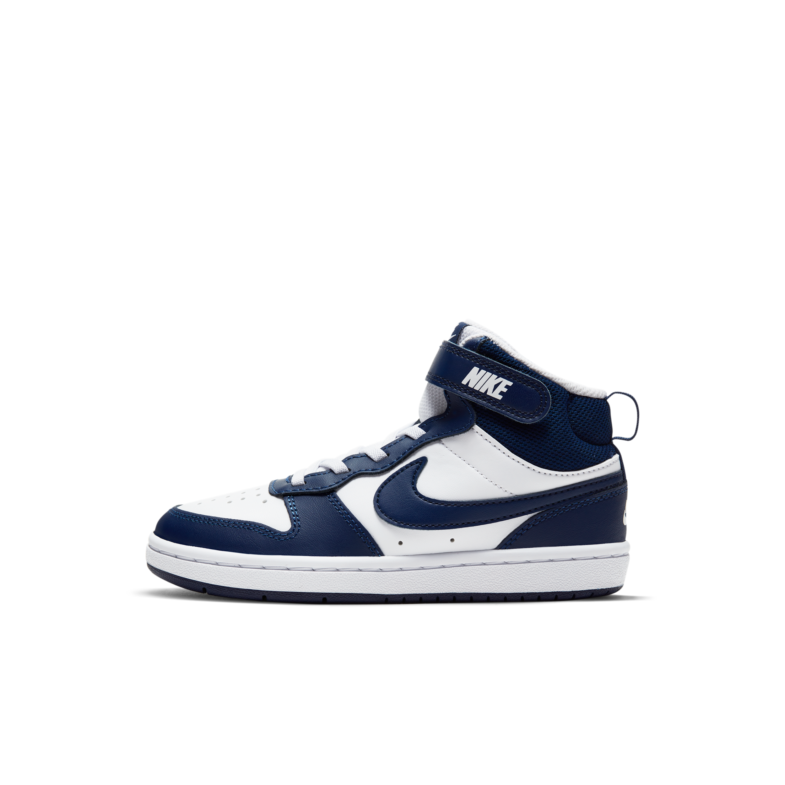 Nike Court Borough Mid 2 - Boys' Preschool Shoes Blue Void/White/Signal Blue Size 11.0