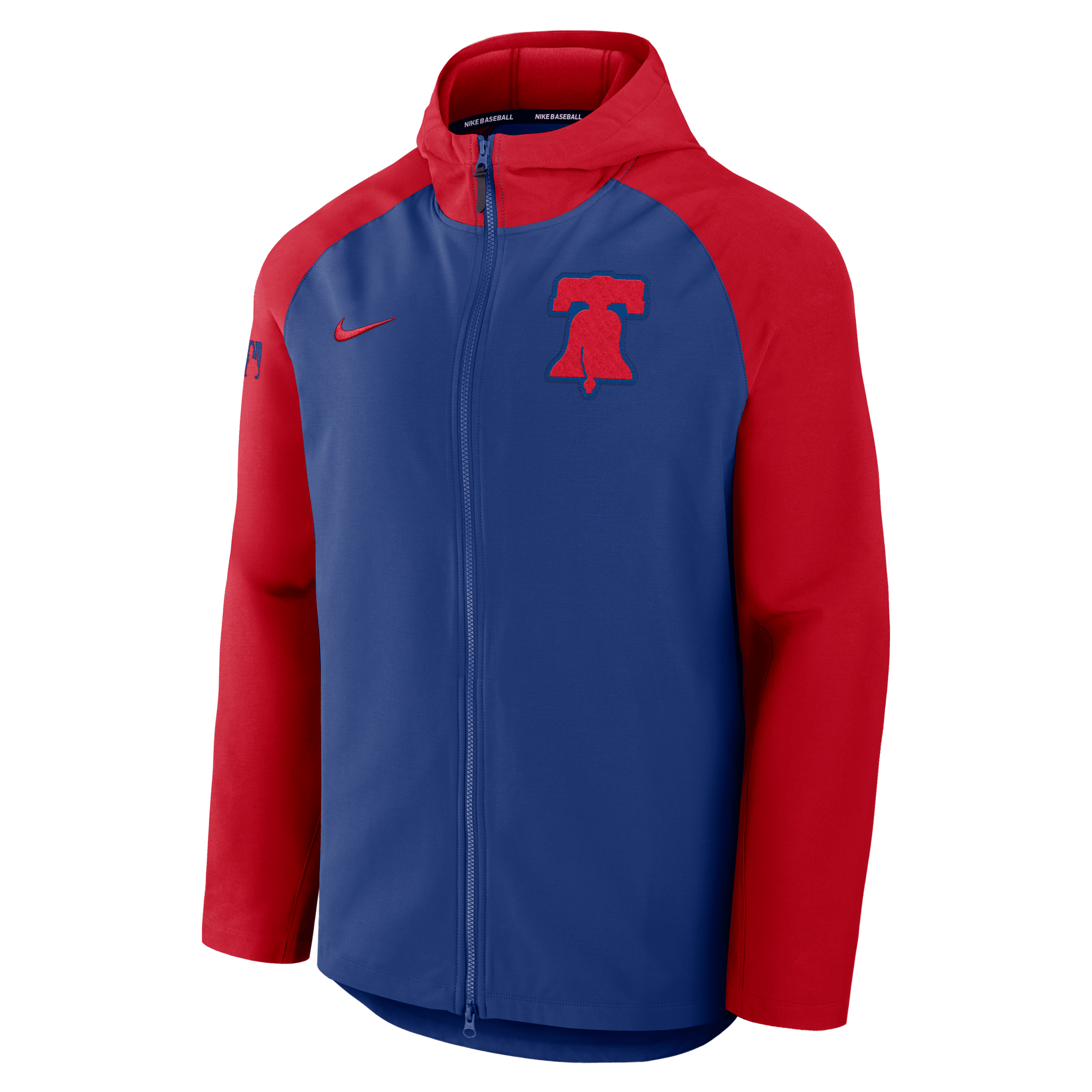 Men's Philadelphia Phillies Authentic Collection Menâs Nike Therma MLB Full-Zip Jacket in Blue | 01GM199NPP-P92