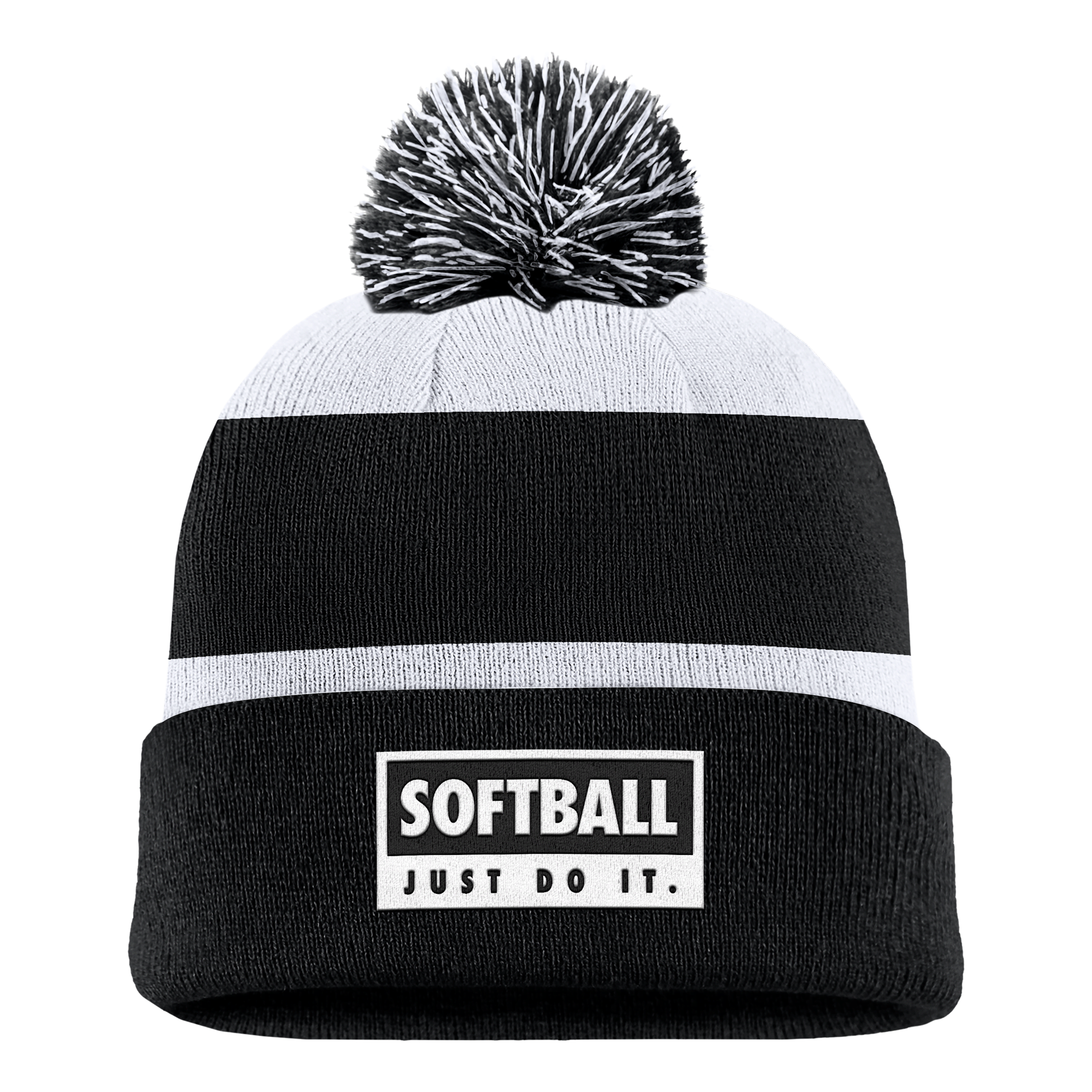 Nike Unisex Swoosh Peak Softball Beanie In Black
