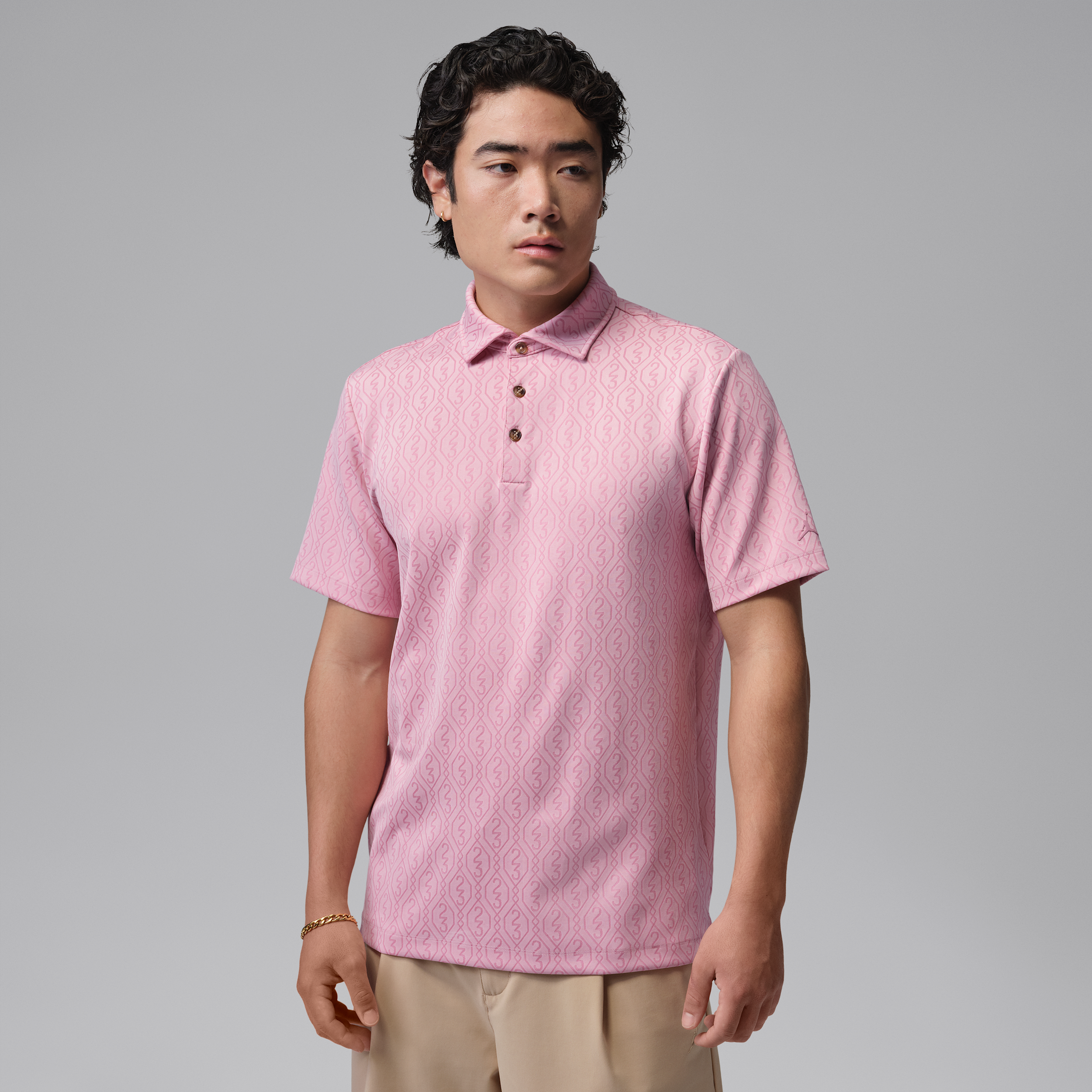 Men's Jordan Sport Golf Jacquard Polo in Pink | IF2922-699