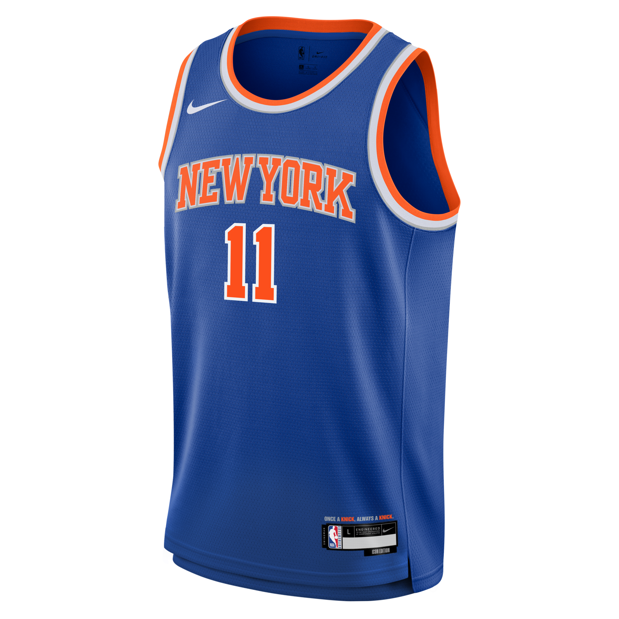 Nike Youth  Jalen Brunson Blue New York Knicks Swingman Jersey In Blue