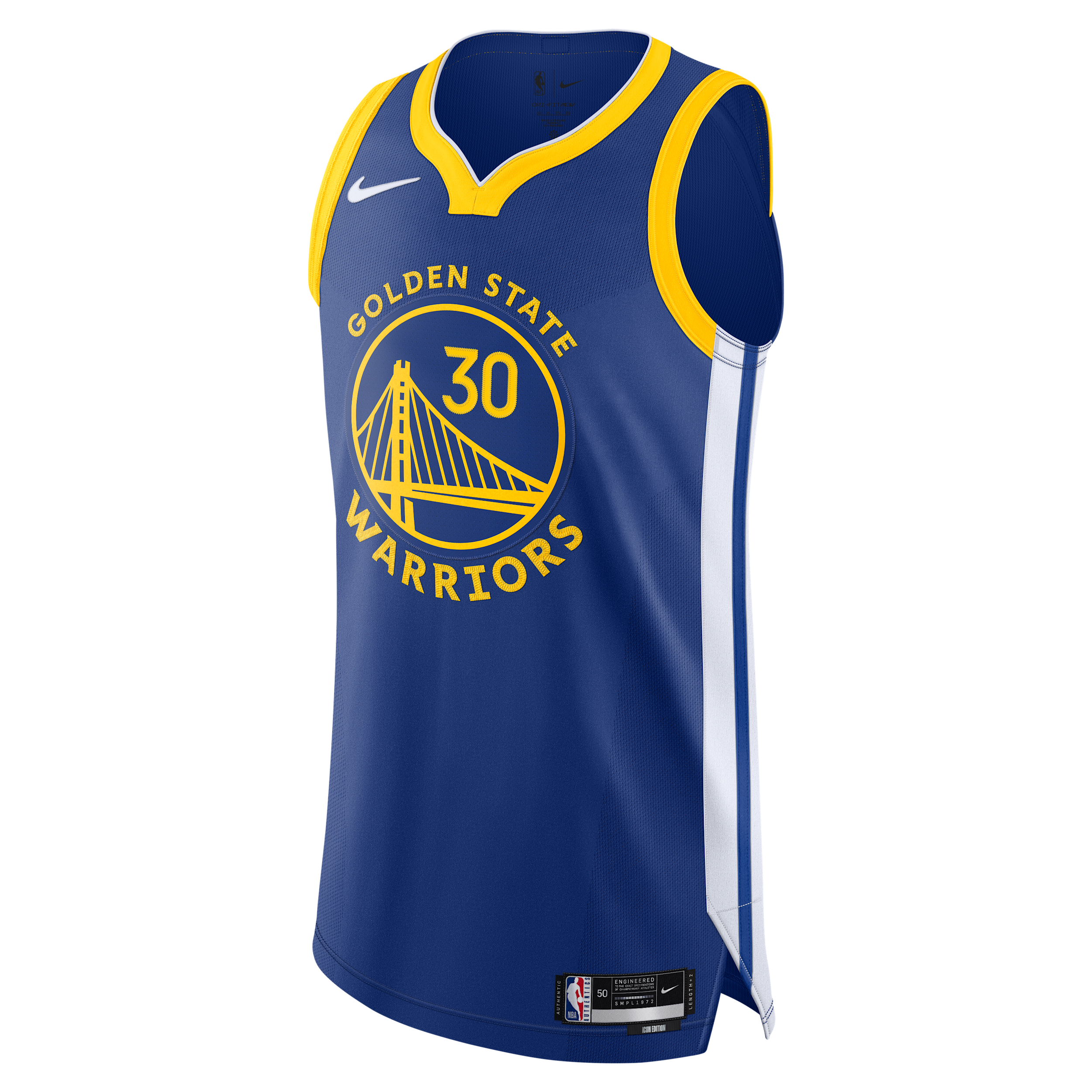 Stephen Curry Warriors Icon Edition 2020 Nike Men's NBA Authentic Jersey in Blue | CW3444-498