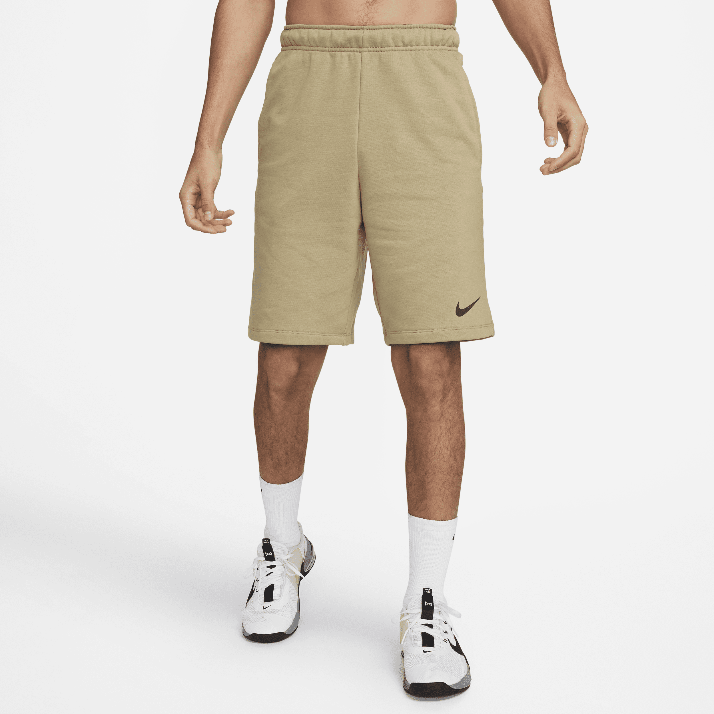 Nike Men's Dry Dri-fit Fleece Fitness Shorts In Brown