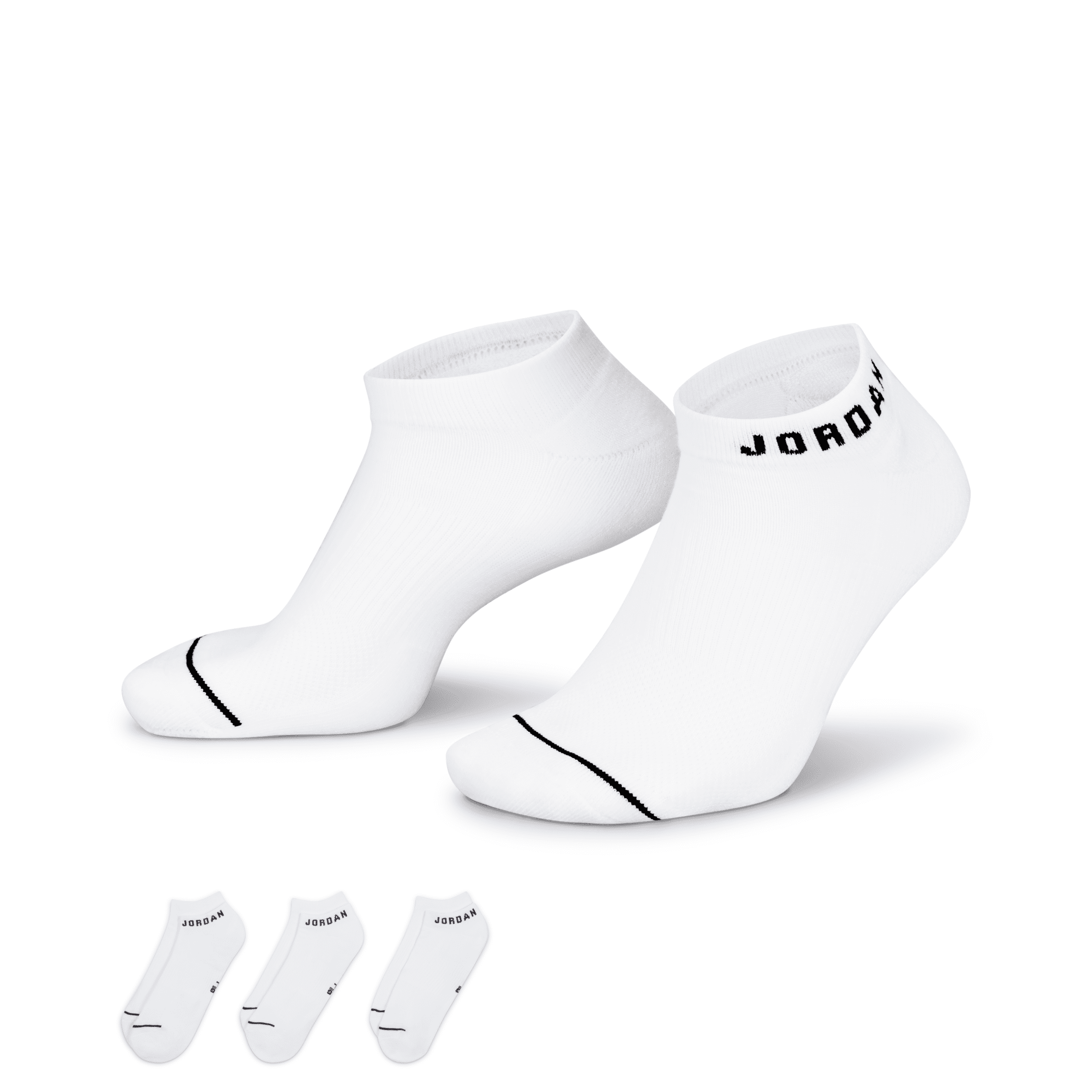 Jordan Everyday No-show Socks (3 Pairs) In White