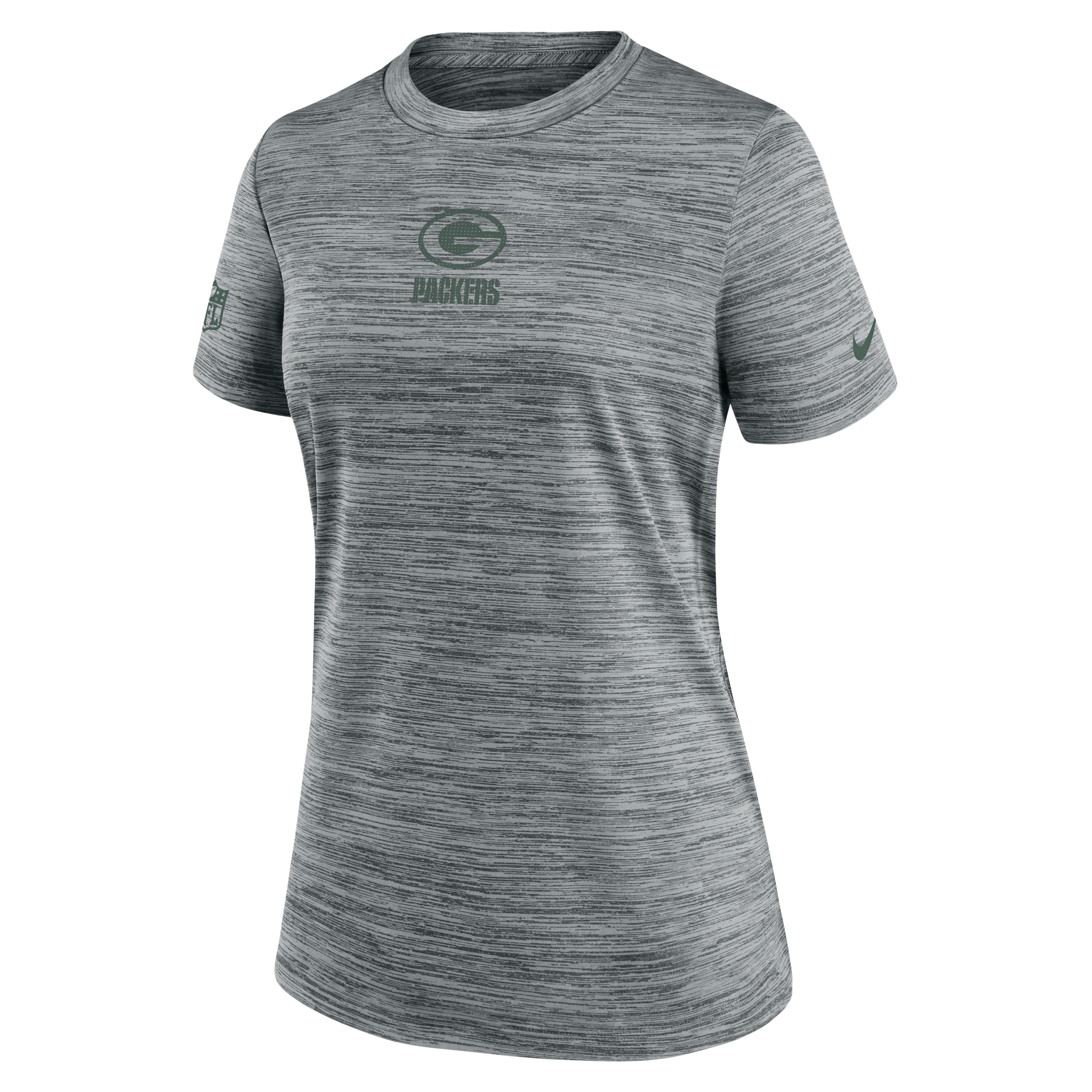 Nike Green Bay Packers Sideline Team Issue Velocity Women's Dri-fit Nfl T-shirt