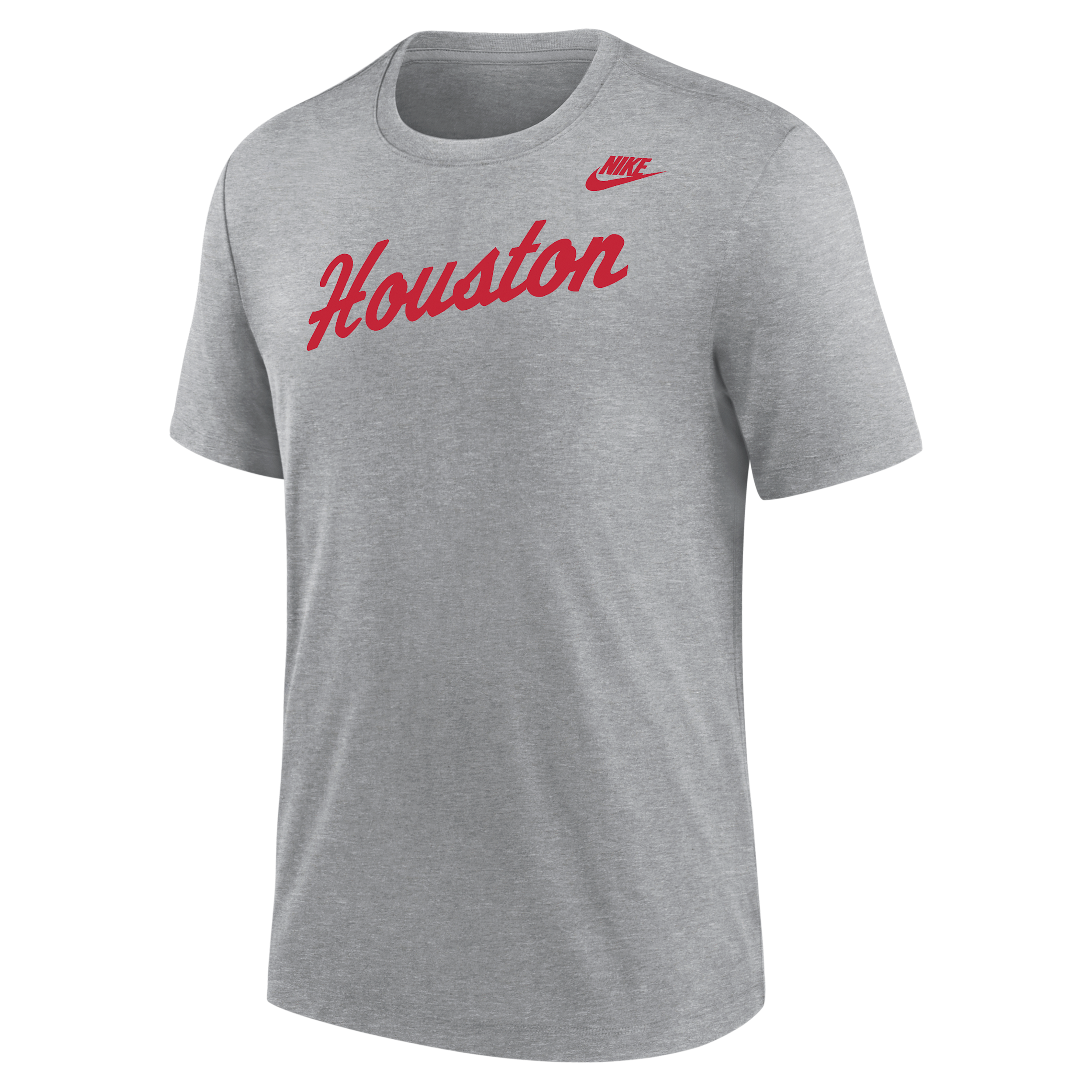 Houston Cougars Nike Men's Football Tri-Blend T-Shirt in Grey | M21372P396UNHO-DGH