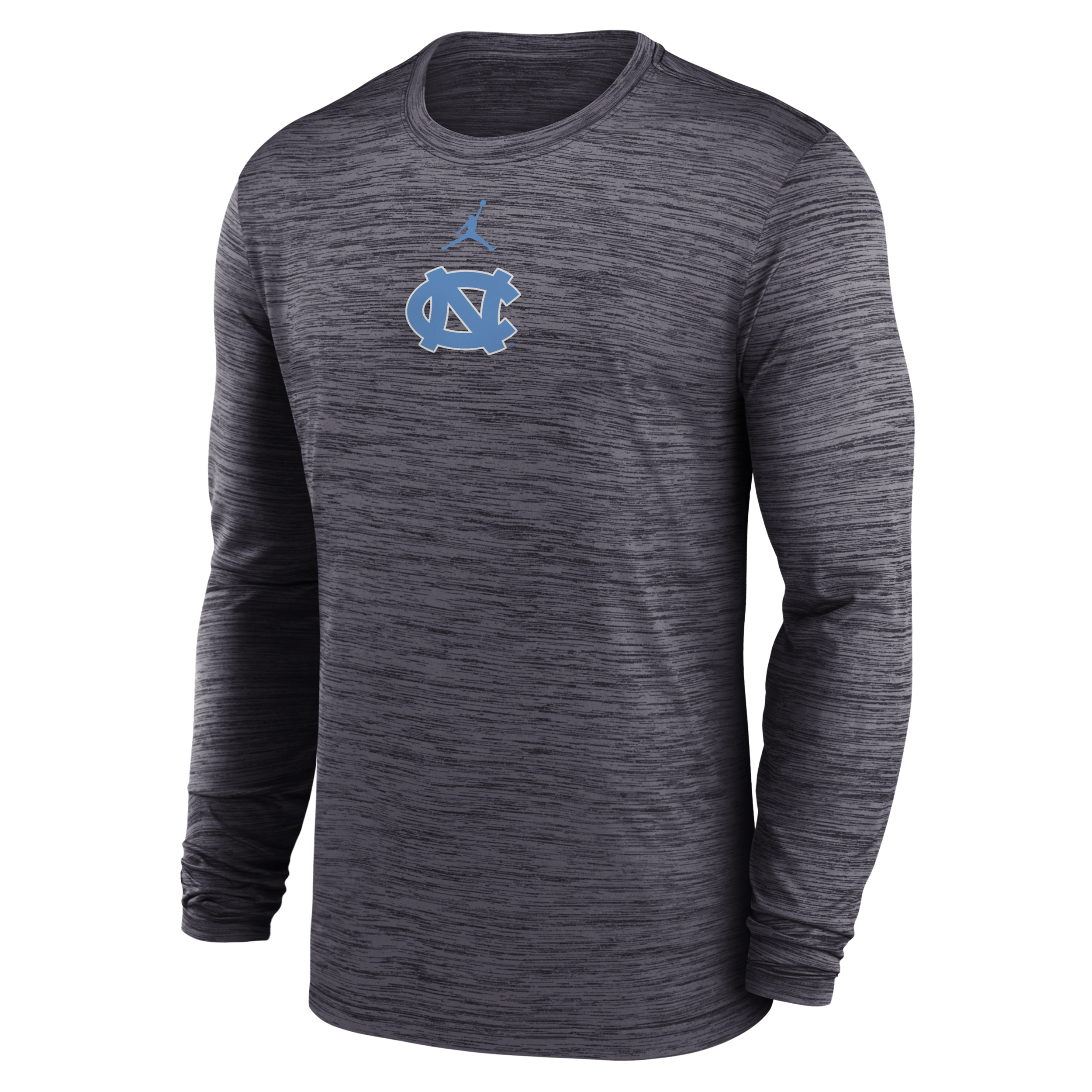 Jordan Men's North Carolina Sideline Velocity Brand Dri-fit College Long-sleeve T-shirt In Black