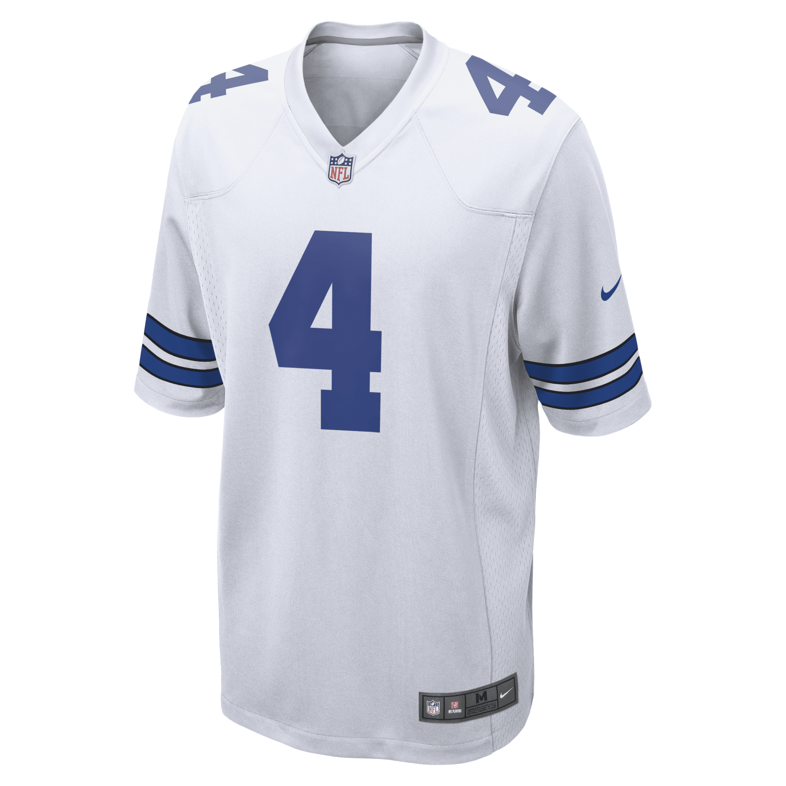 Nike Men's NFL Dallas Cowboys (Dak Prescott) Game Football Jersey in White | FN3686536-000