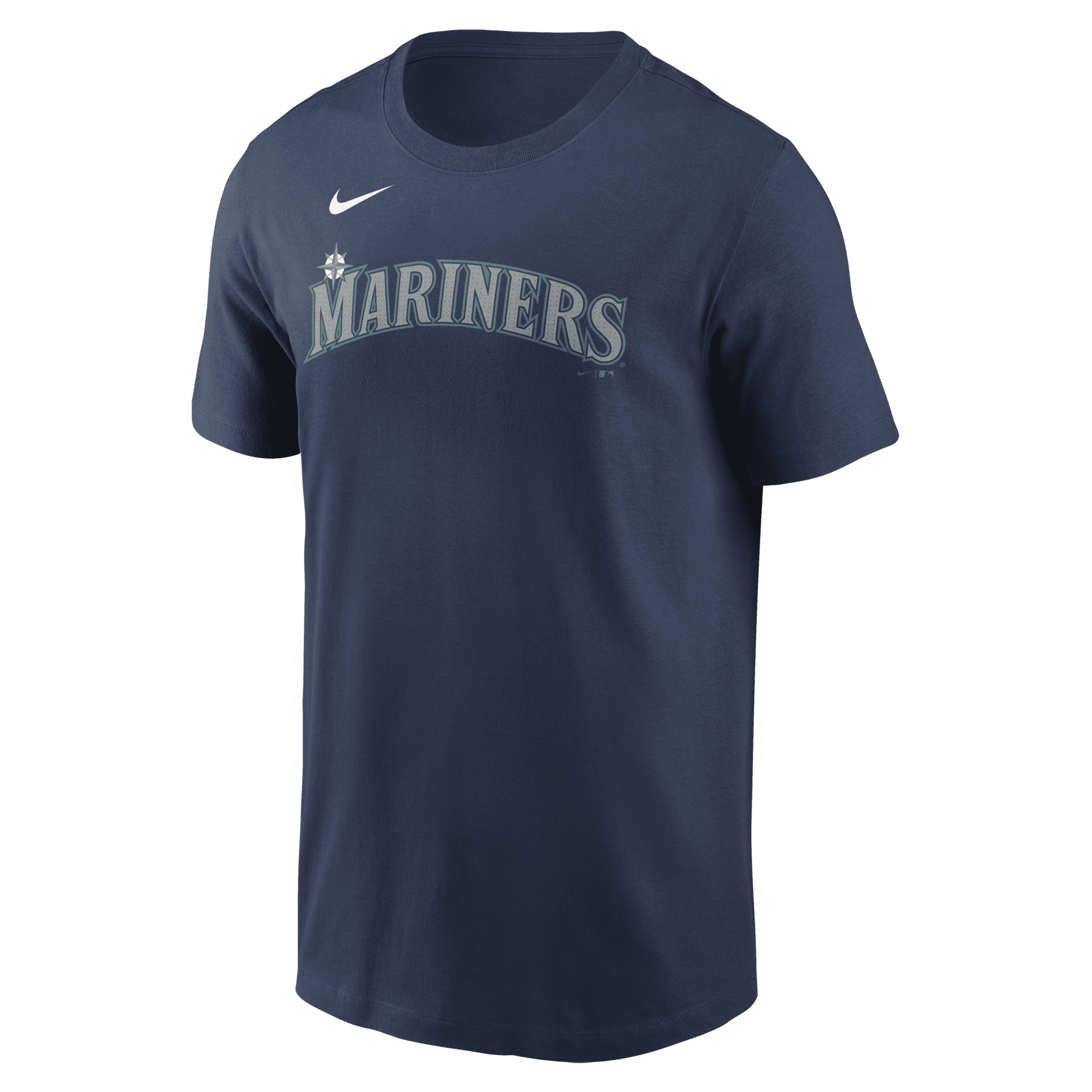 Shop Nike Seattle Mariners Fuse Wordmark  Men's Mlb T-shirt In Blue
