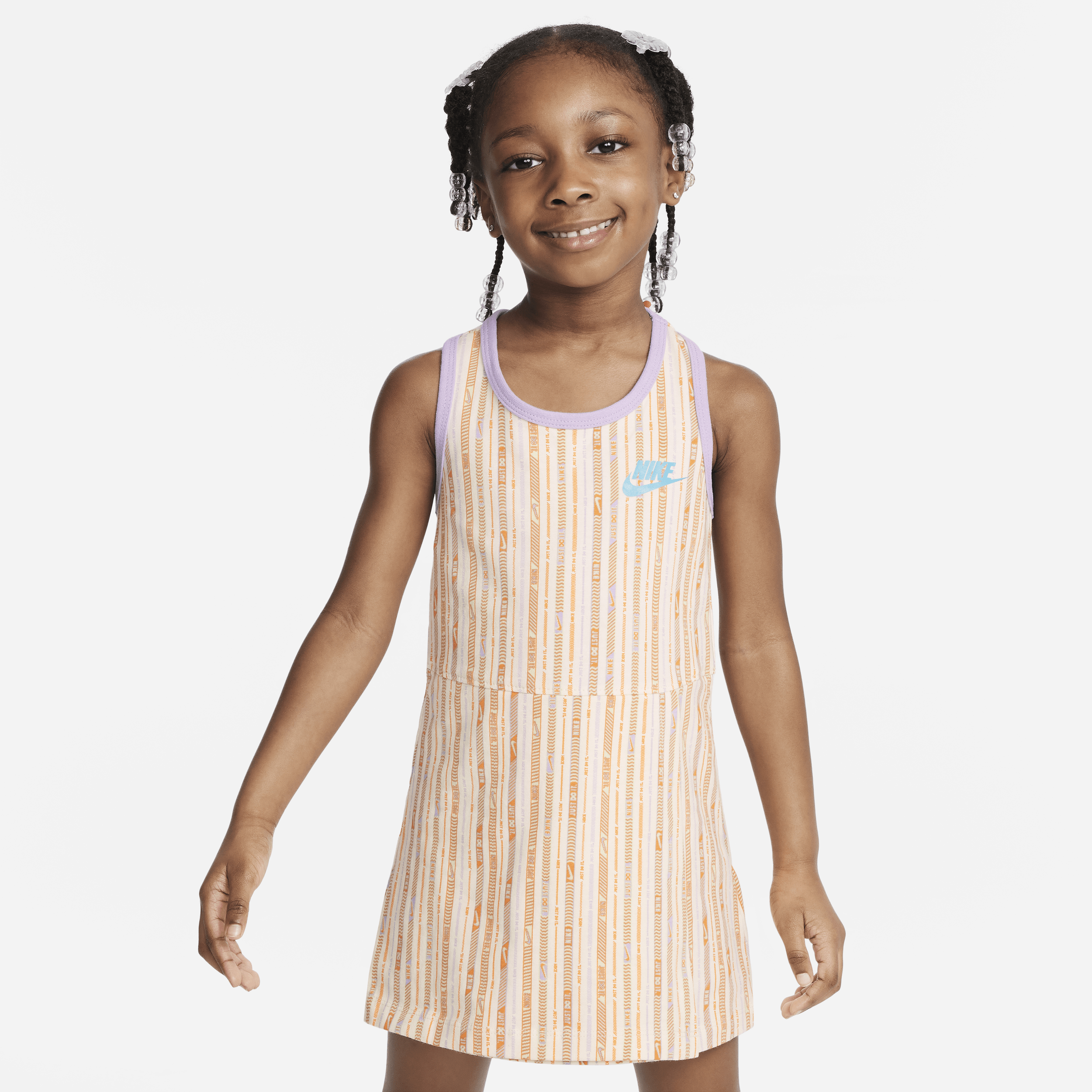 Nike Babies' Happy Camper Toddler Printed Dress In White