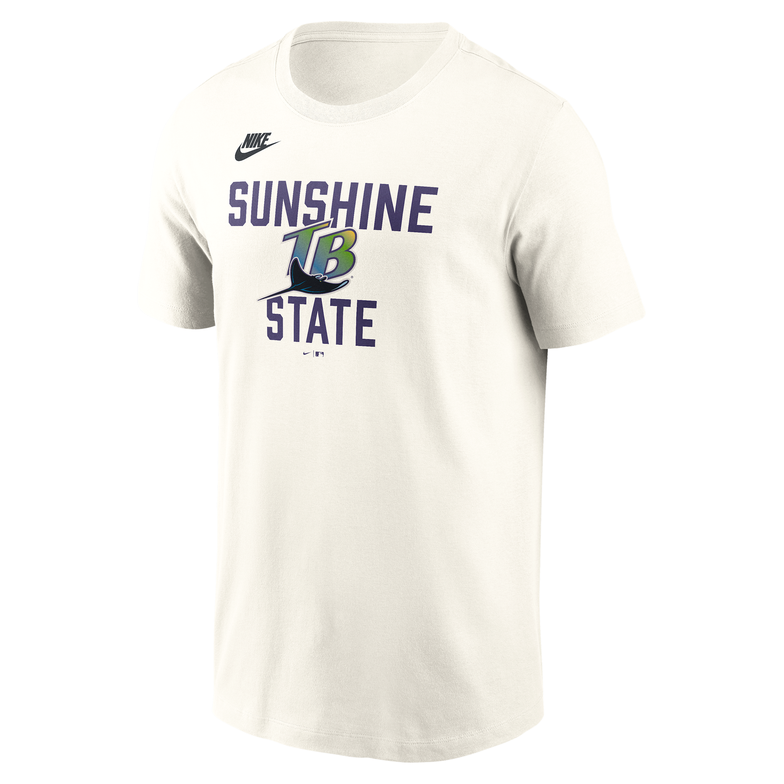 Tampa Bay Rays Cooperstown '70s Inspired Nike Men's MLB T-Shirt in White | N19911KTDV-9V0