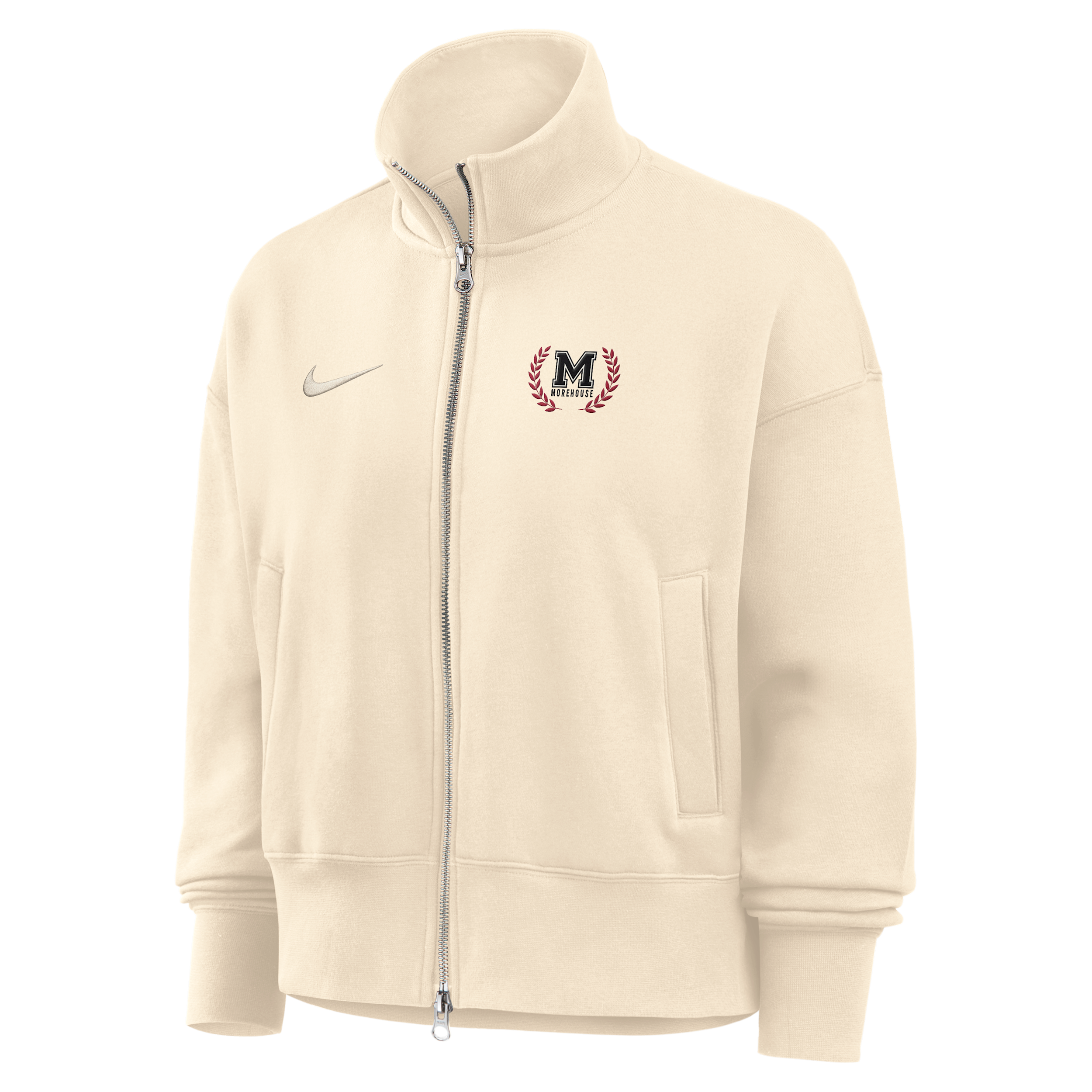 Nike Women's College (Morehouse College) Nike Women's Phoenix Fleece Track Jacket in Brown | ZW052NMORE26-NAT