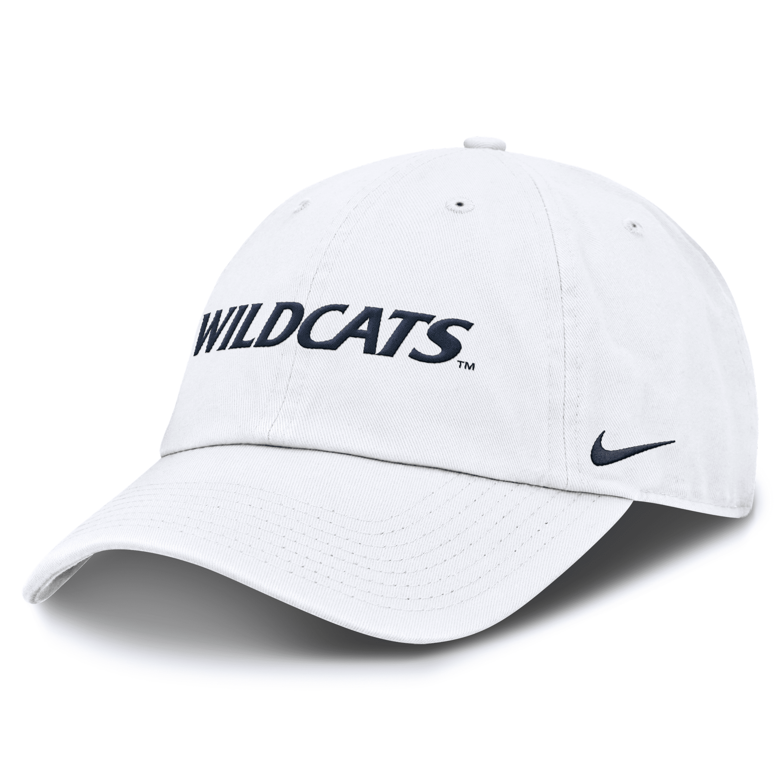 Nike Arizona Wildcats Core Club Mascot Wordmark  Men's College Adjustable Hat In White