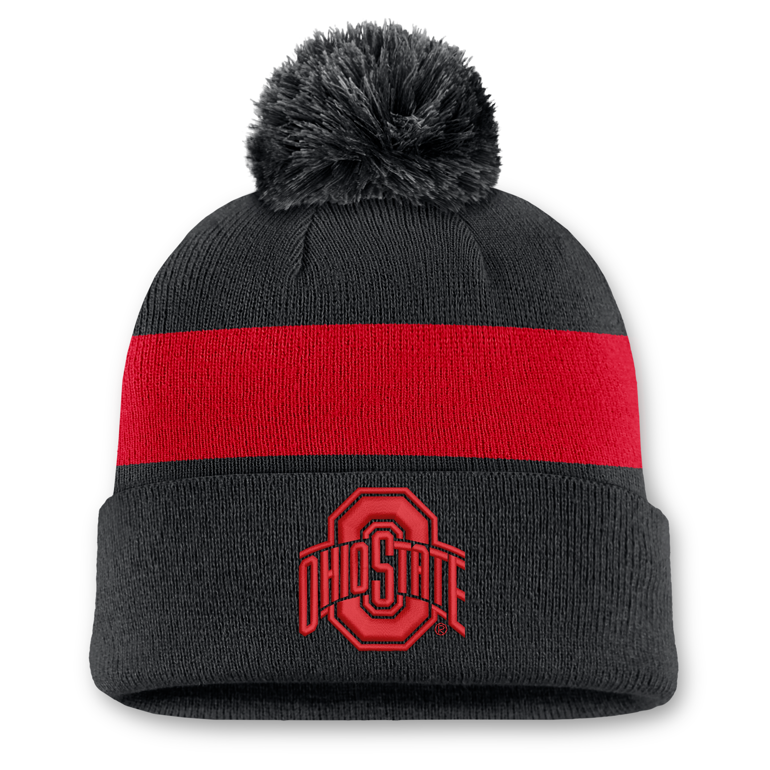 Ohio State Peak Nike Unisex College Cuffed Beanie in Black | NC1600AOH-708