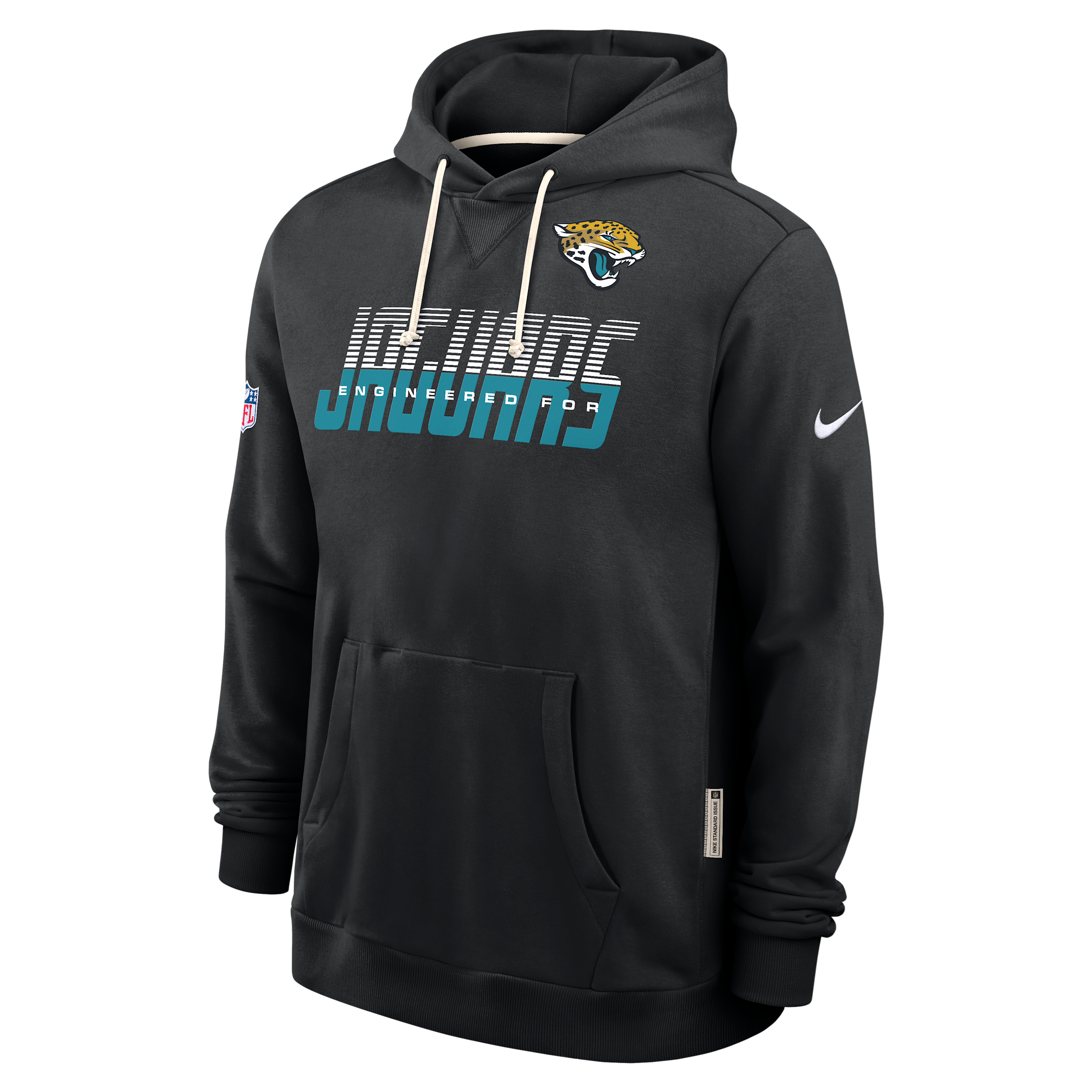 Jacksonville Jaguars Sideline Standard Issue Nike Men's Dri-FIT NFL Pullover Hoodie in Black | 03AZ00A9N-SX8