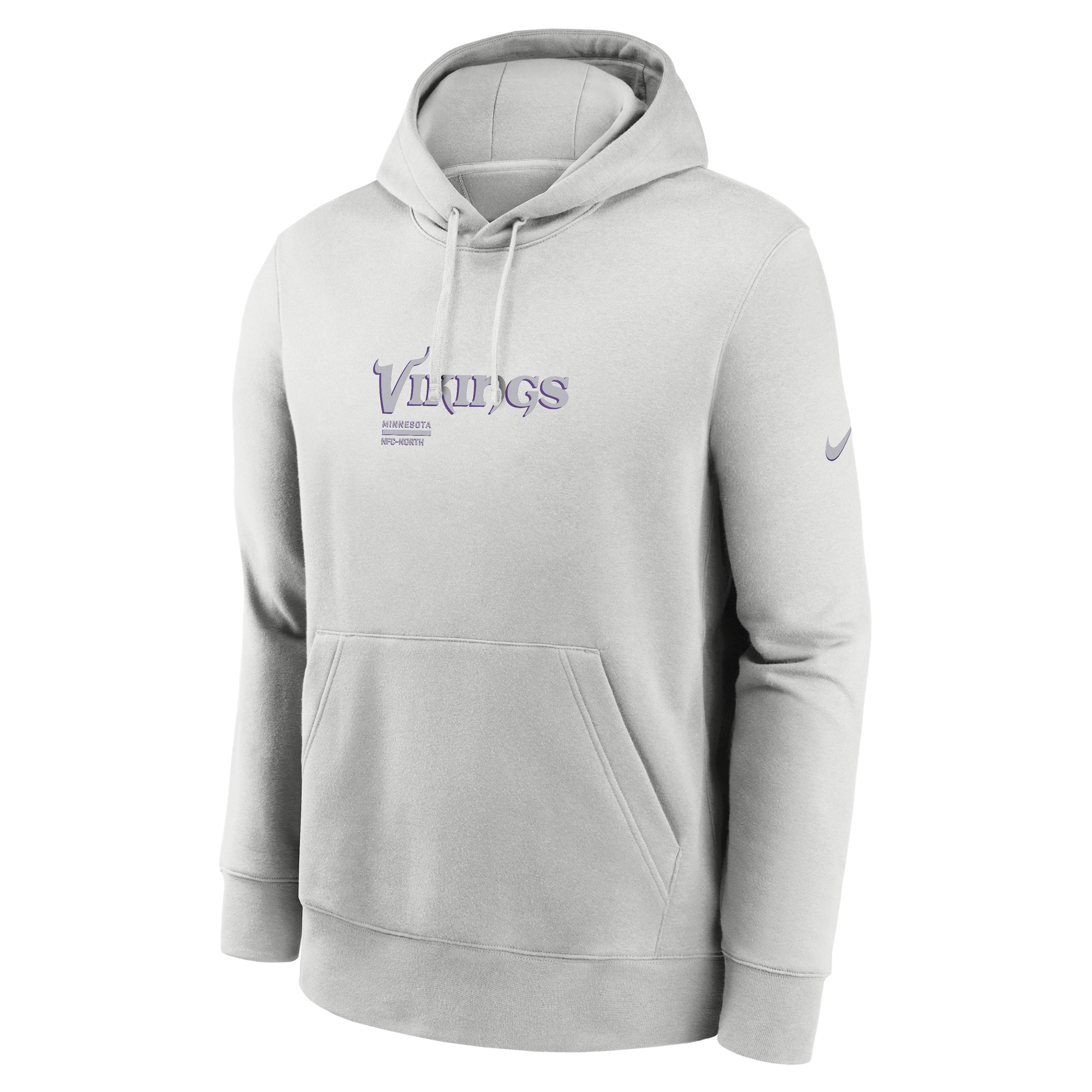 Nike Minnesota Vikings Slot Receiver Club  Men's Nfl Pullover Hoodie In Gray