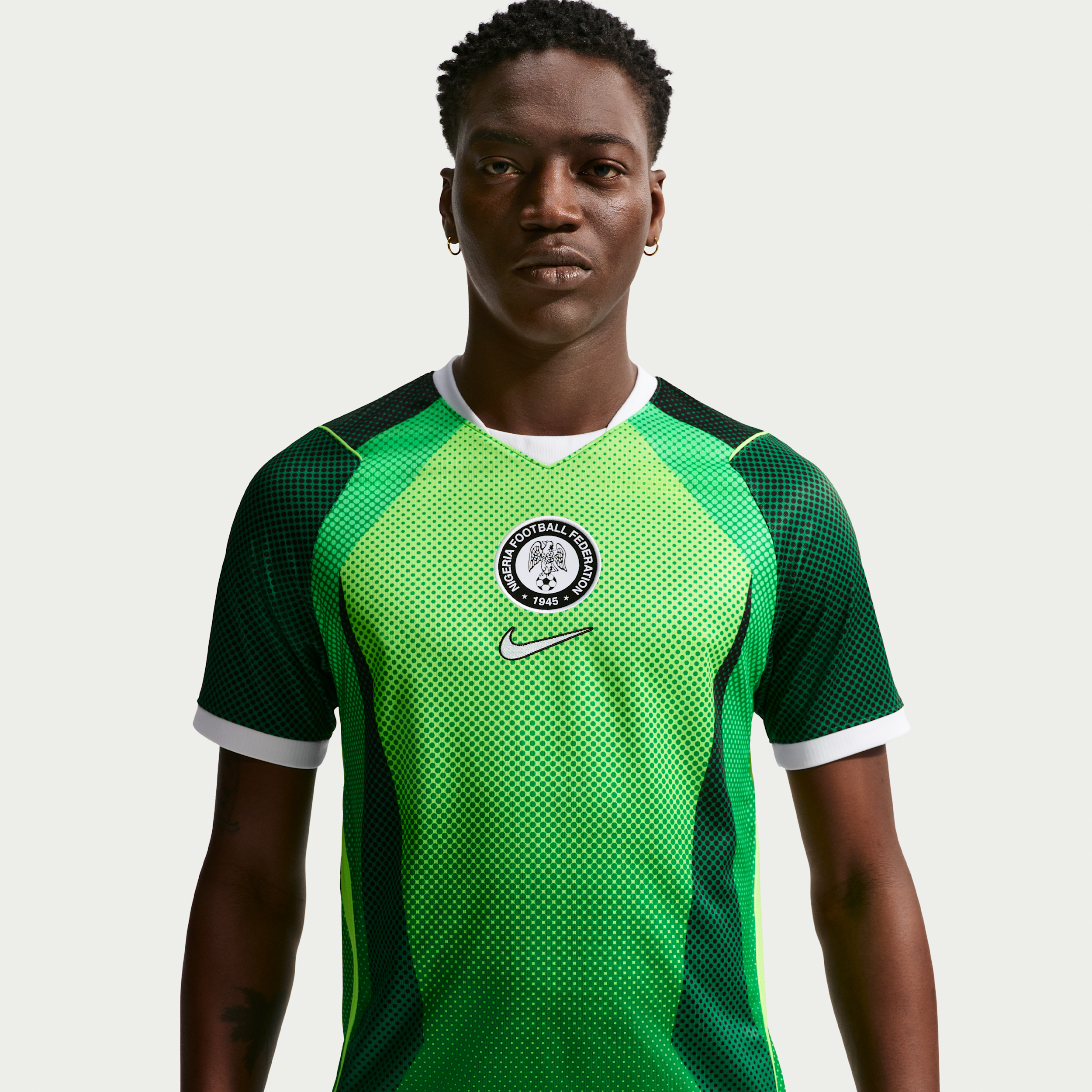 Nigeria 2026 Stadium Home Nike Men's Dri-FIT Soccer Short-Sleeve Jersey in Green | IB5308-302