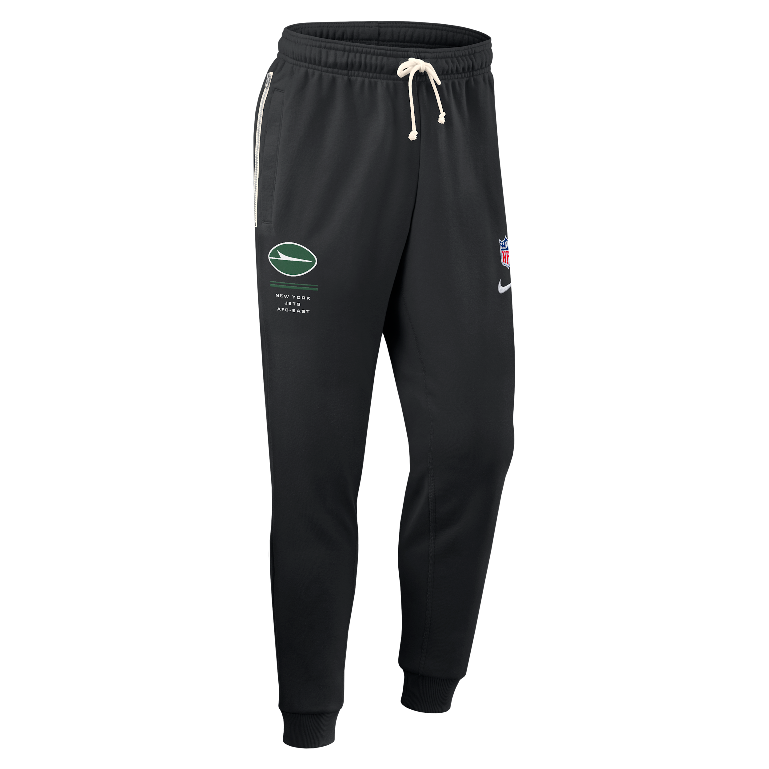 New York Jets Sideline Standard Issue Nike Men's Dri-FIT NFL Taper Pants in Black | 03B000A72-HBY