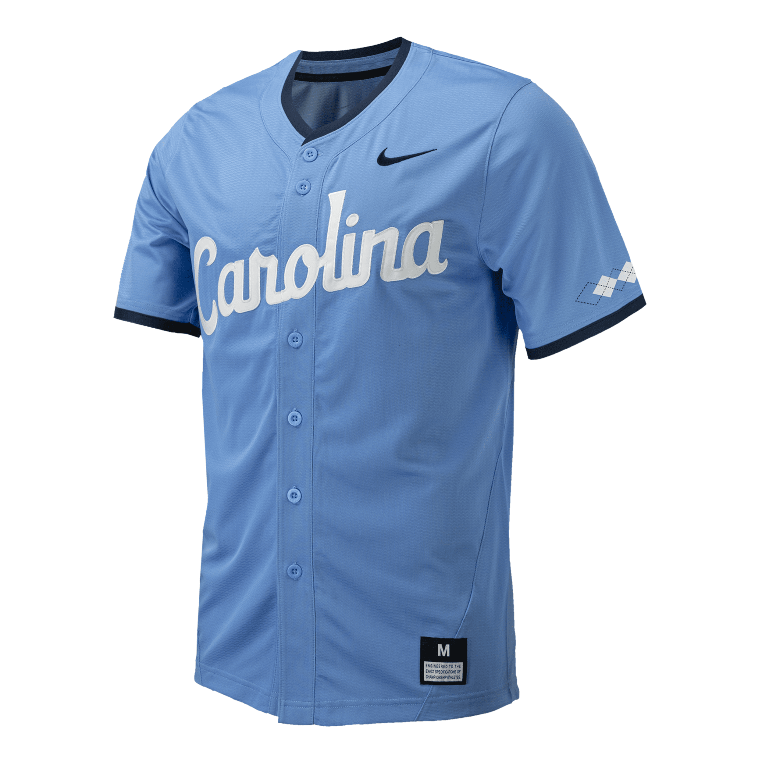 Shop Nike Unc  Men's College Replica Baseball Jersey In Blue