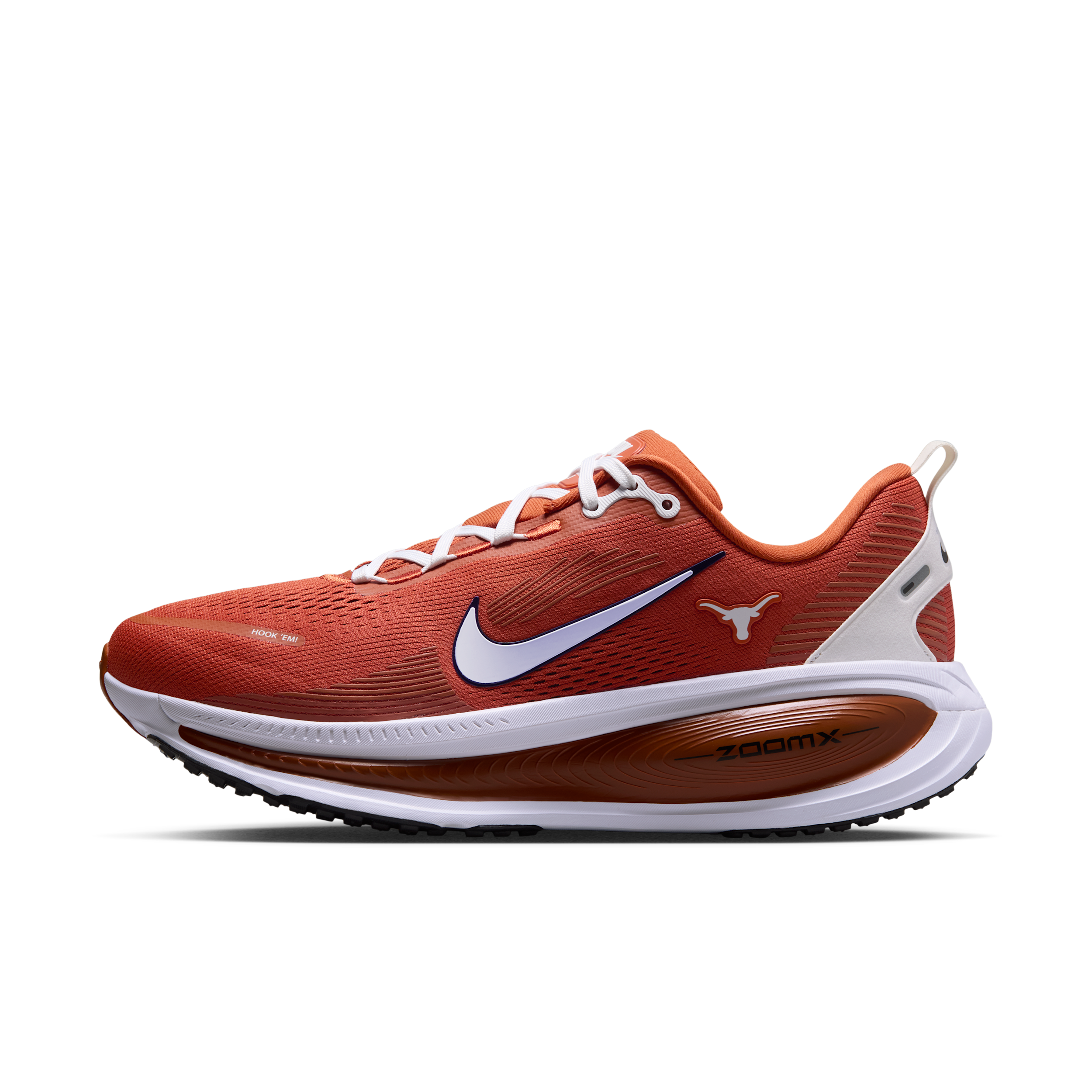Nike Men's College Vomero 18 (Texas) Road Running Shoes in Orange | IQ6892-800