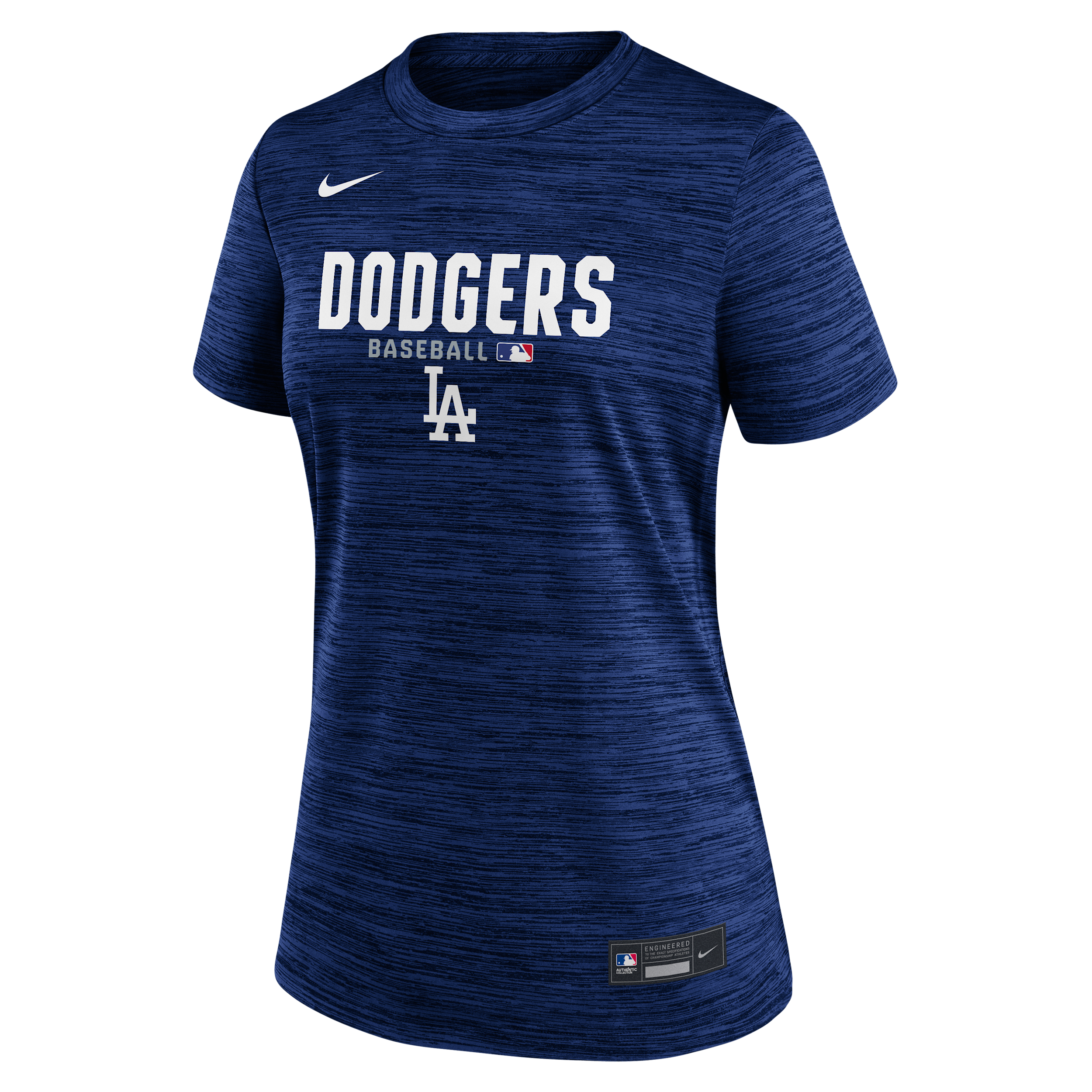 Los Angeles Dodgers Authentic Collection Velocity Nike Women's Dri-FIT MLB T-Shirt in Blue | 03EY47XLD-RMG