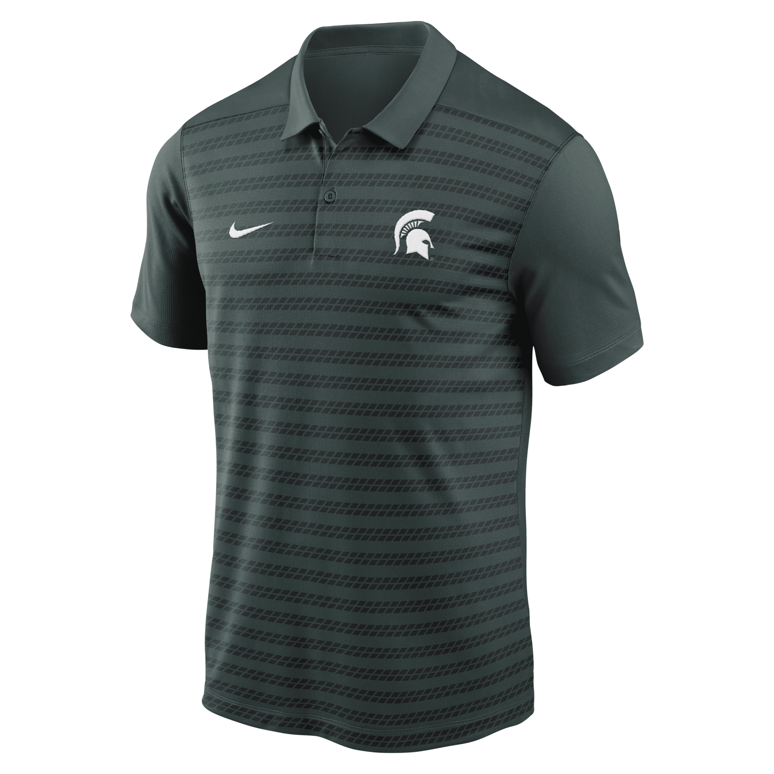 Nike Michigan State Spartans Sideline Victory  Men's Dri-fit College Polo In Green