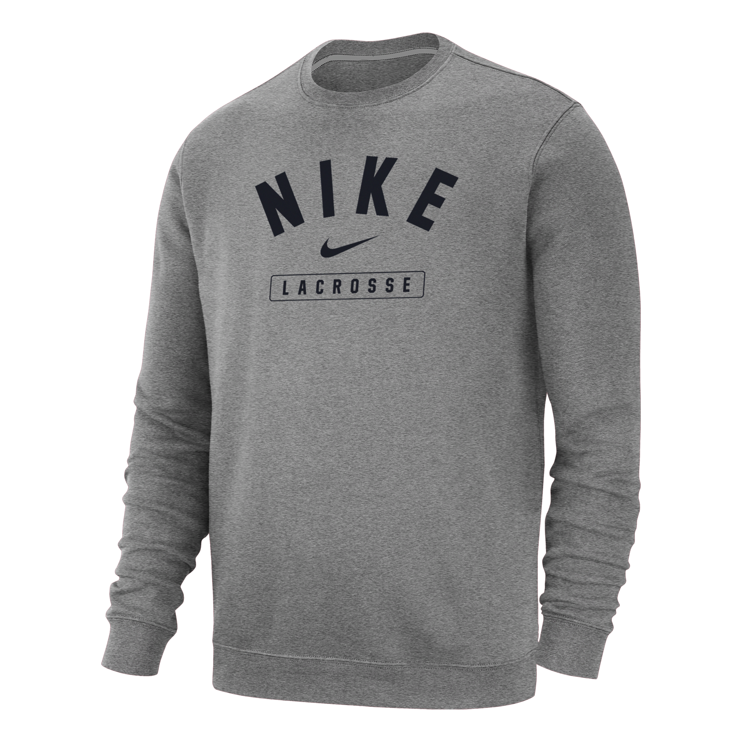 Nike Men's Lacrosse Crew-neck Sweatshirt In Grey
