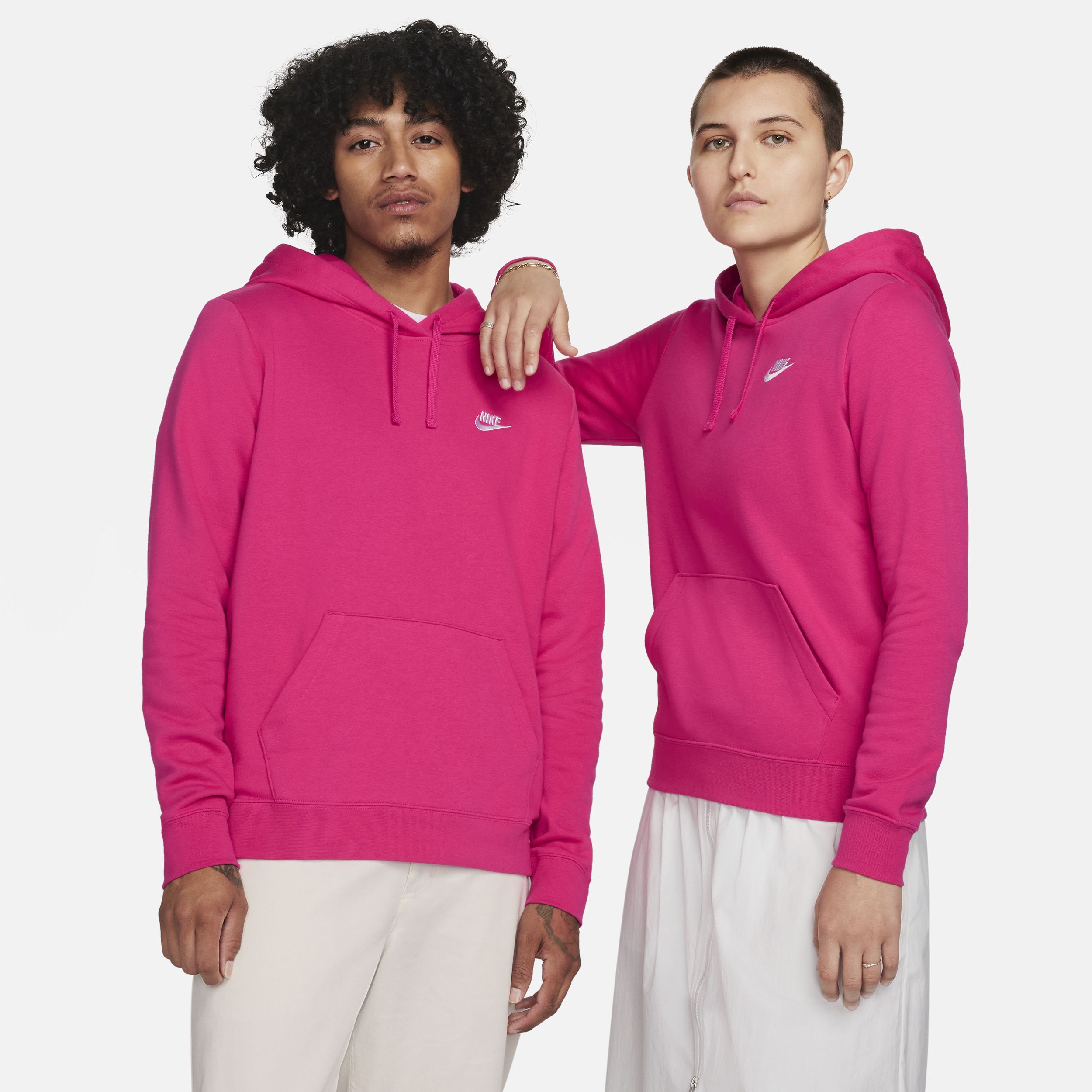 Nike Women's  Sportswear Club Fleece Pullover Hoodie In Pink