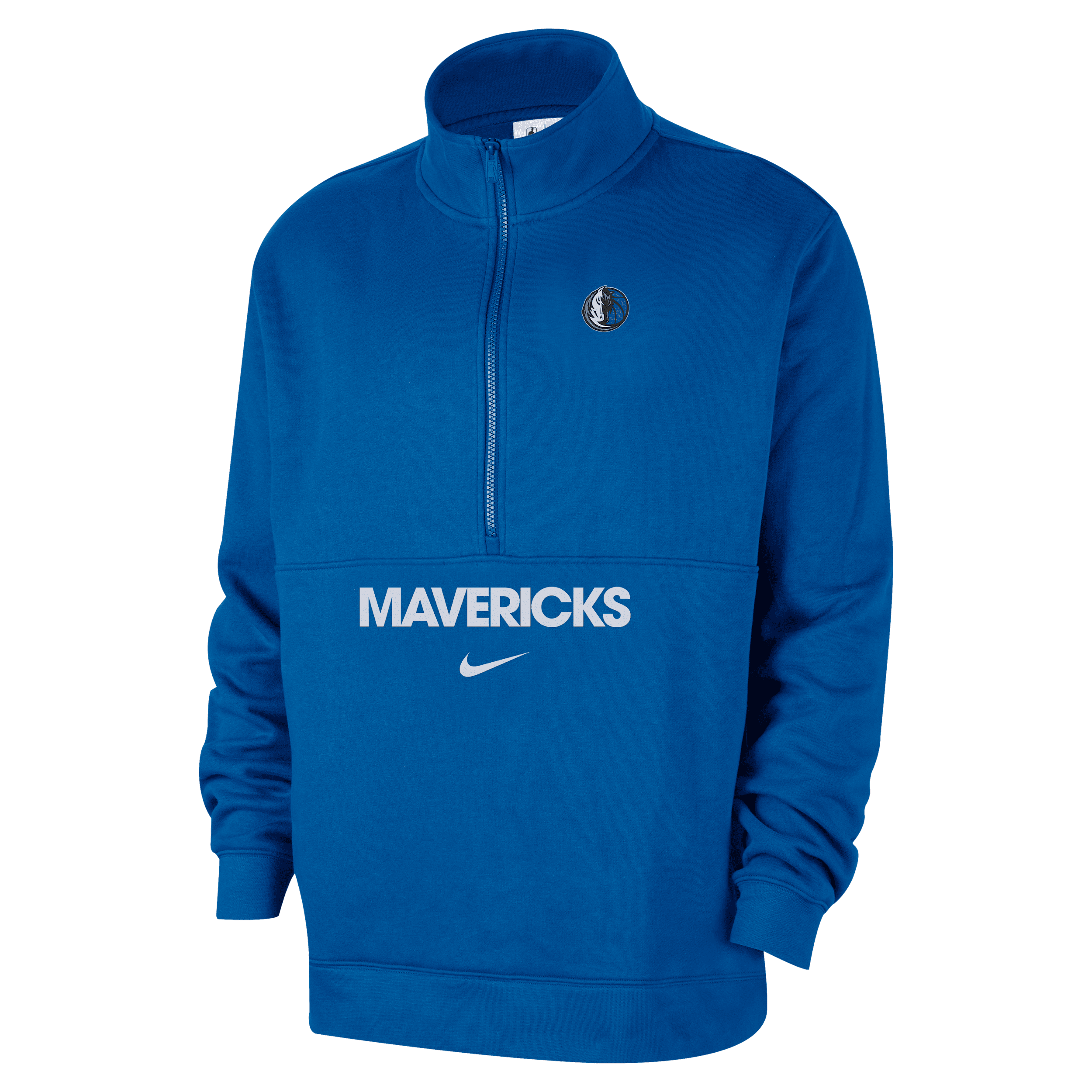Dallas Mavericks Club Courtside Nike Men's NBA 1/2-Zip Top in Blue | FZ7713-480