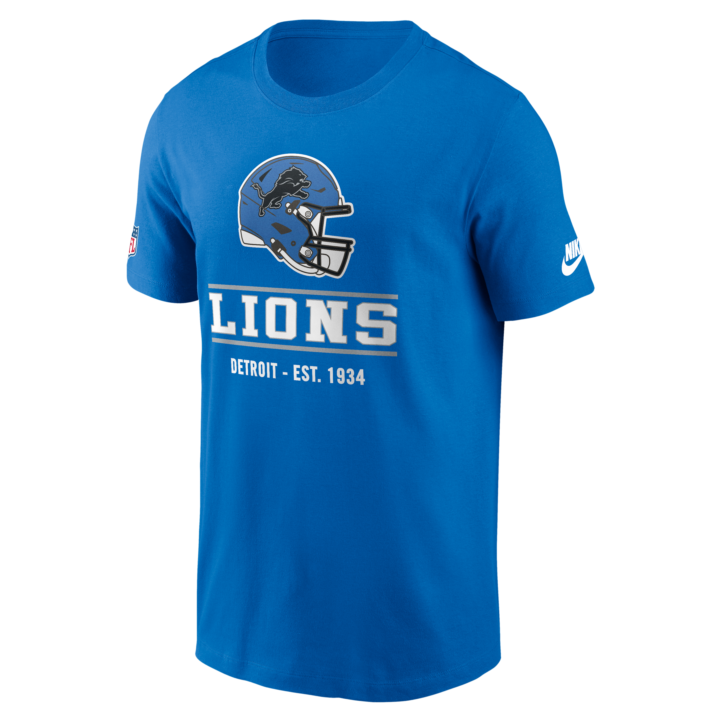 Detroit Lions Essential Nike Men's Dri-FIT NFL Short-Sleeve T-Shirt in Blue | 02ET45AQ9S-TC1