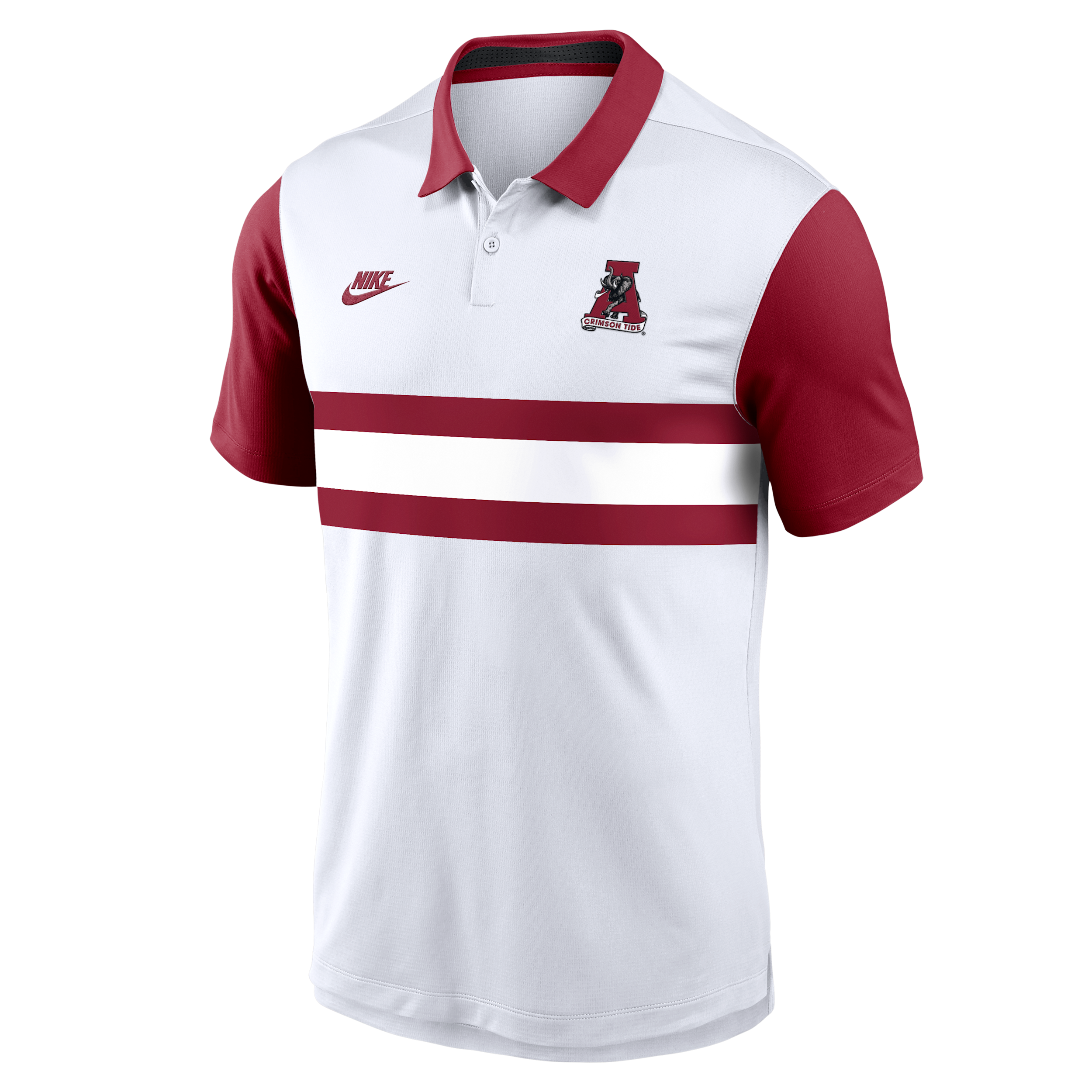 Nike Men's Alabama Crimson Tide Alabama Legacy Vapor Classic-Fit Polo Shirt - White
